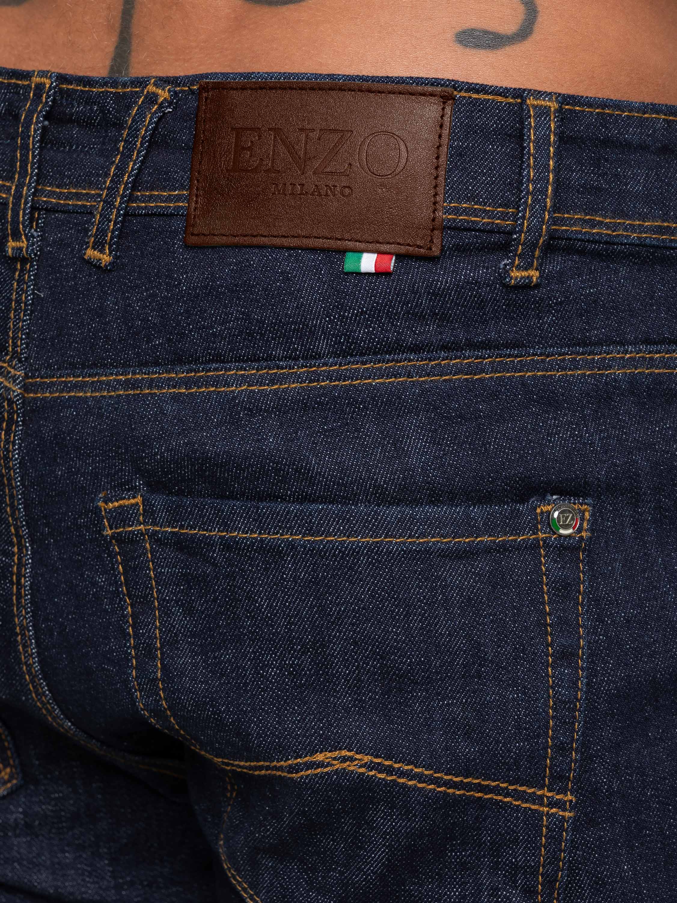 Adone Tapered Fit Jeans - Indigo - Image 2