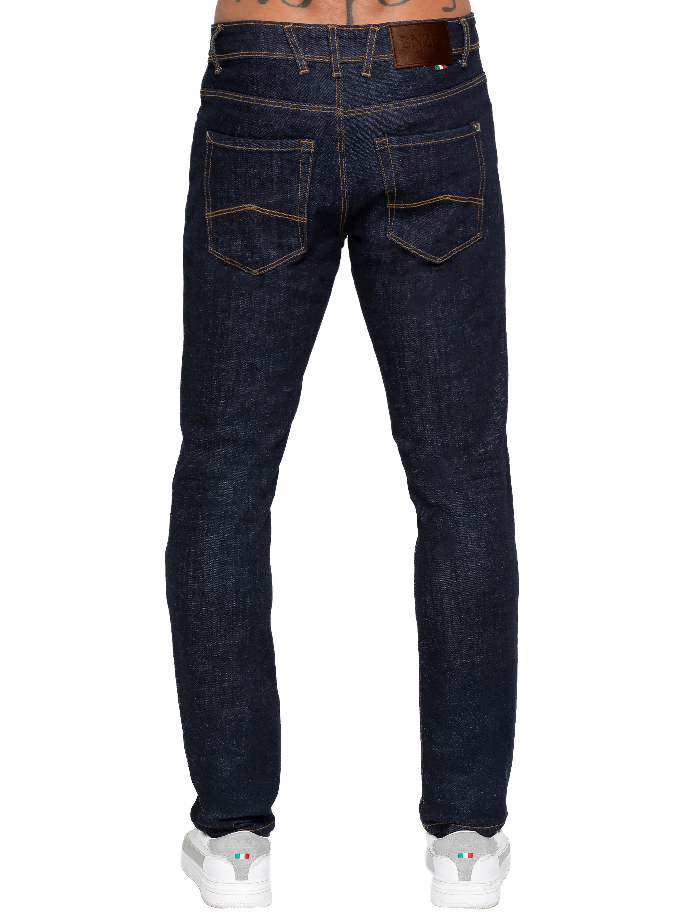 Adone Tapered Fit Jeans - Indigo - Image 3