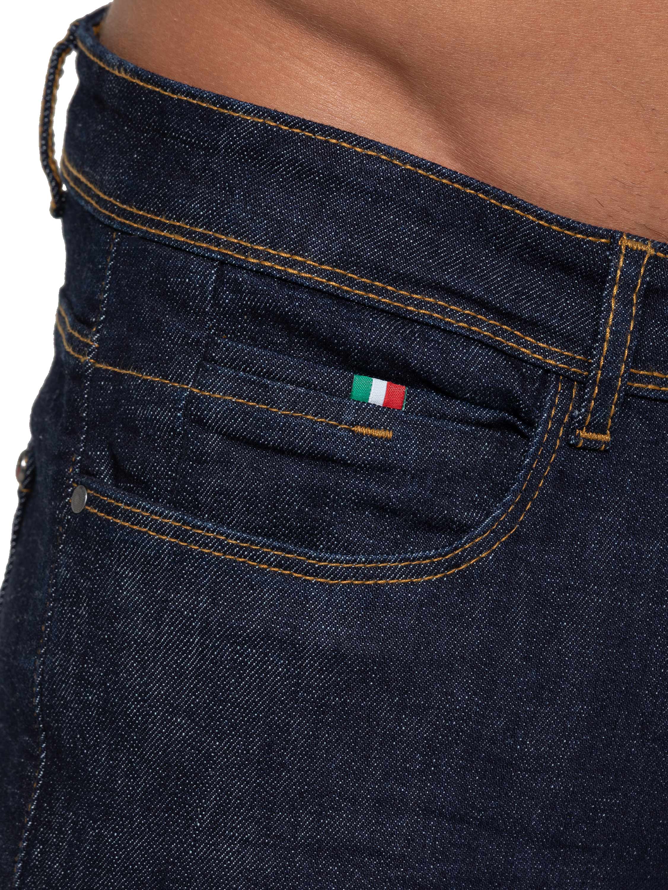 Adone Tapered Fit Jeans - Indigo - Image 6