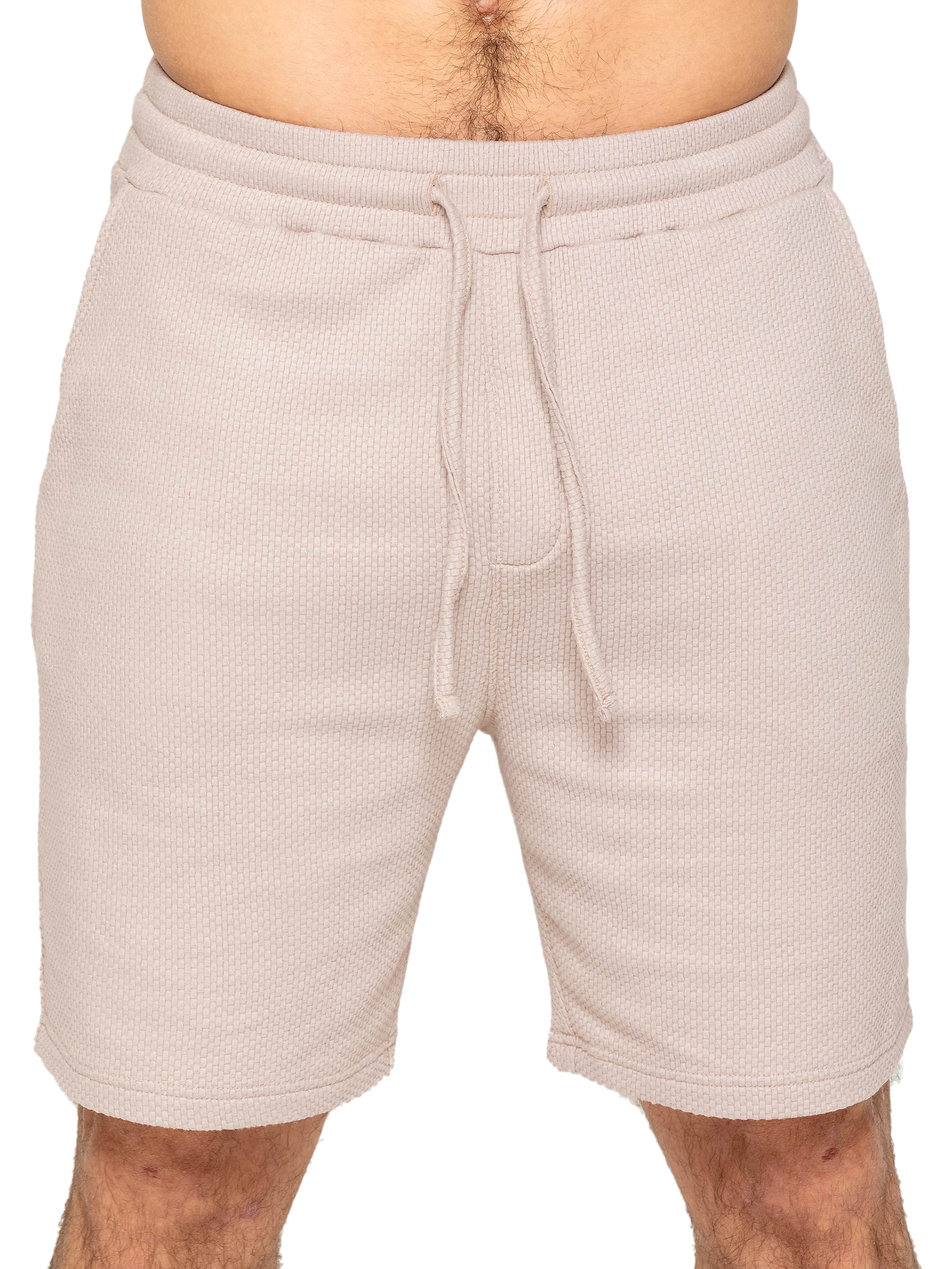 Adriano Waffle Shorts - Beige