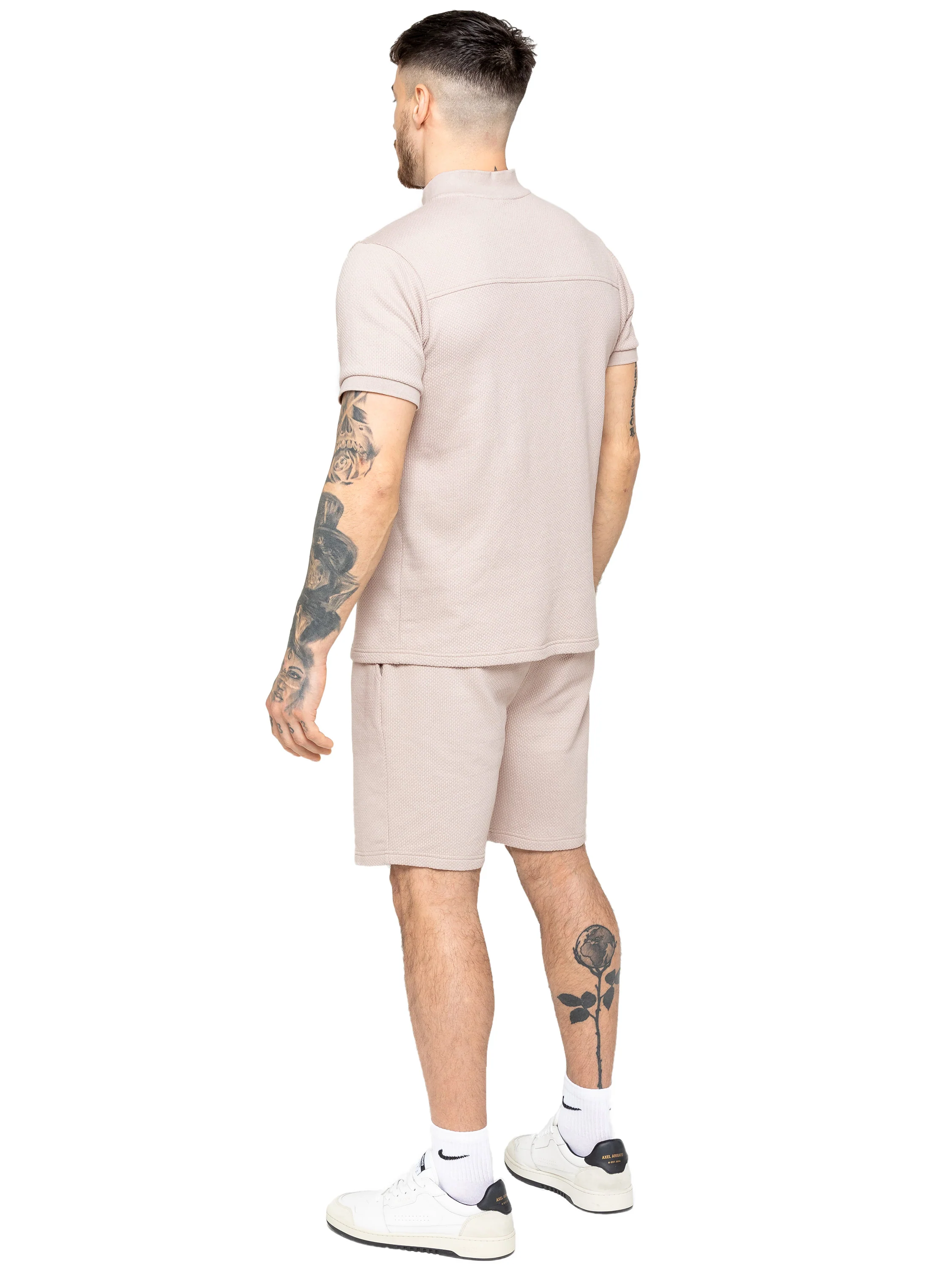 Adriano Waffle Shorts - Beige - Image 5