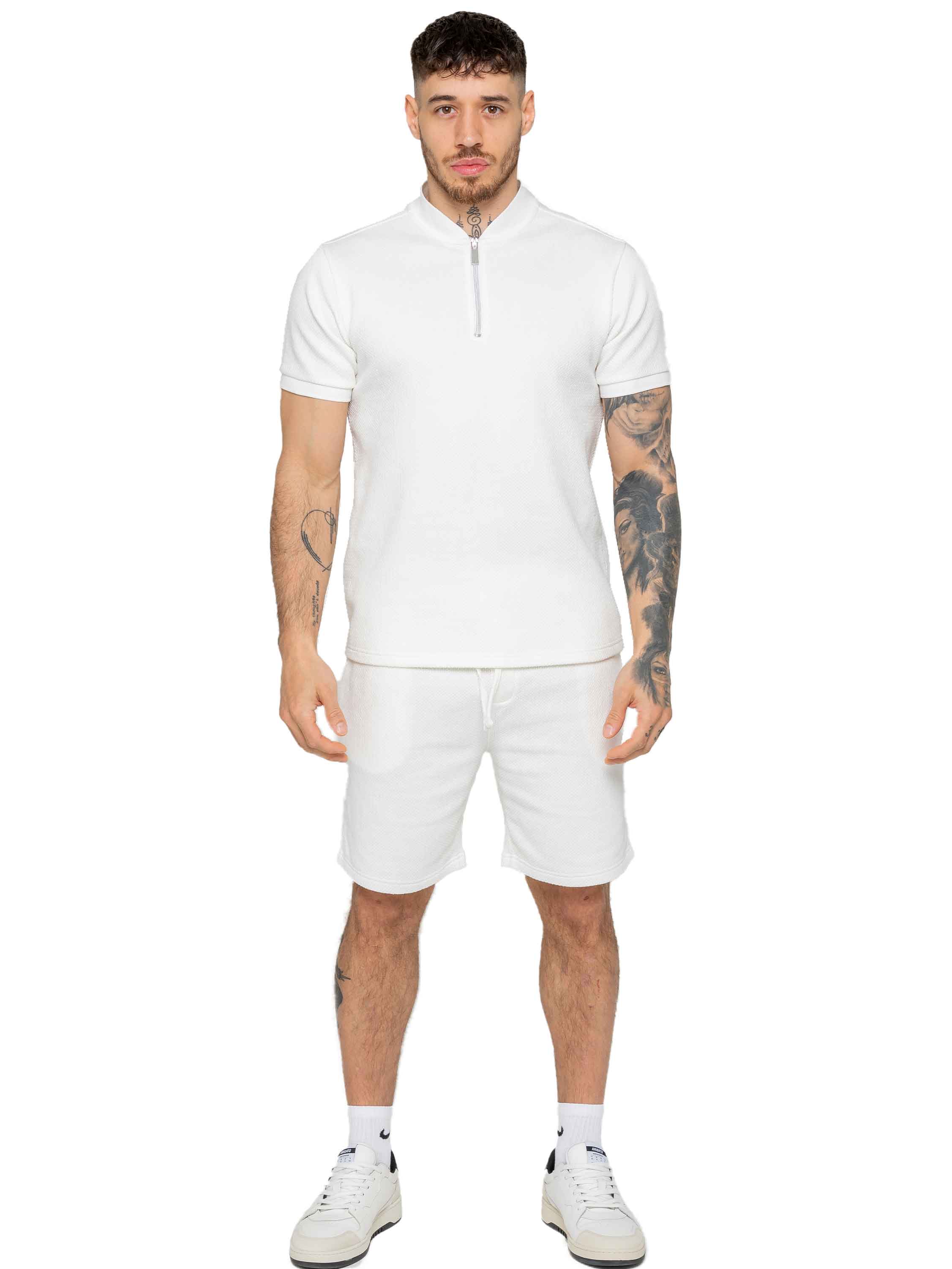 Adriano Waffle Shorts - Off White - Image 5