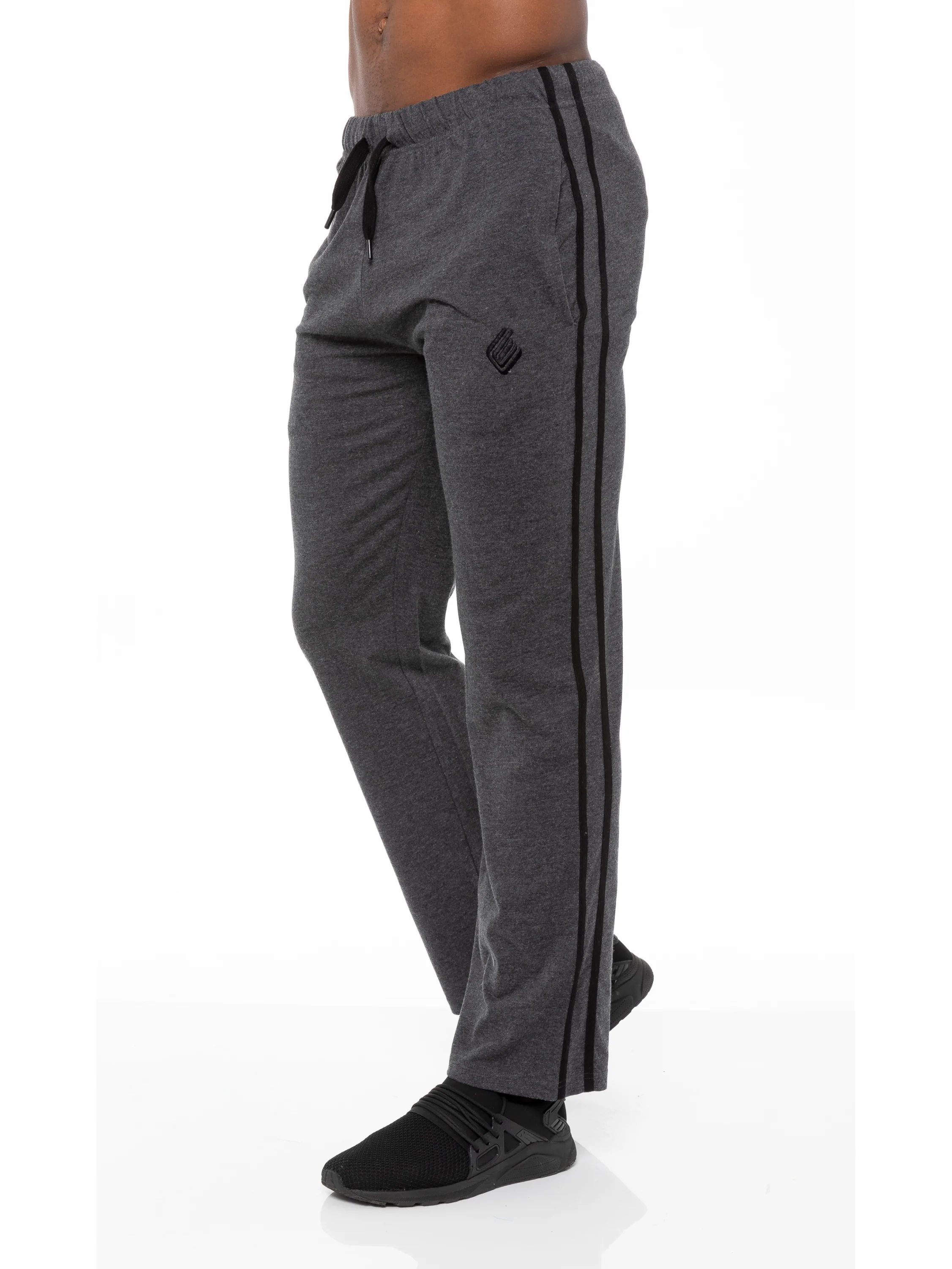 Aiden Striped Lounge Pants - Dark Grey - Image 2