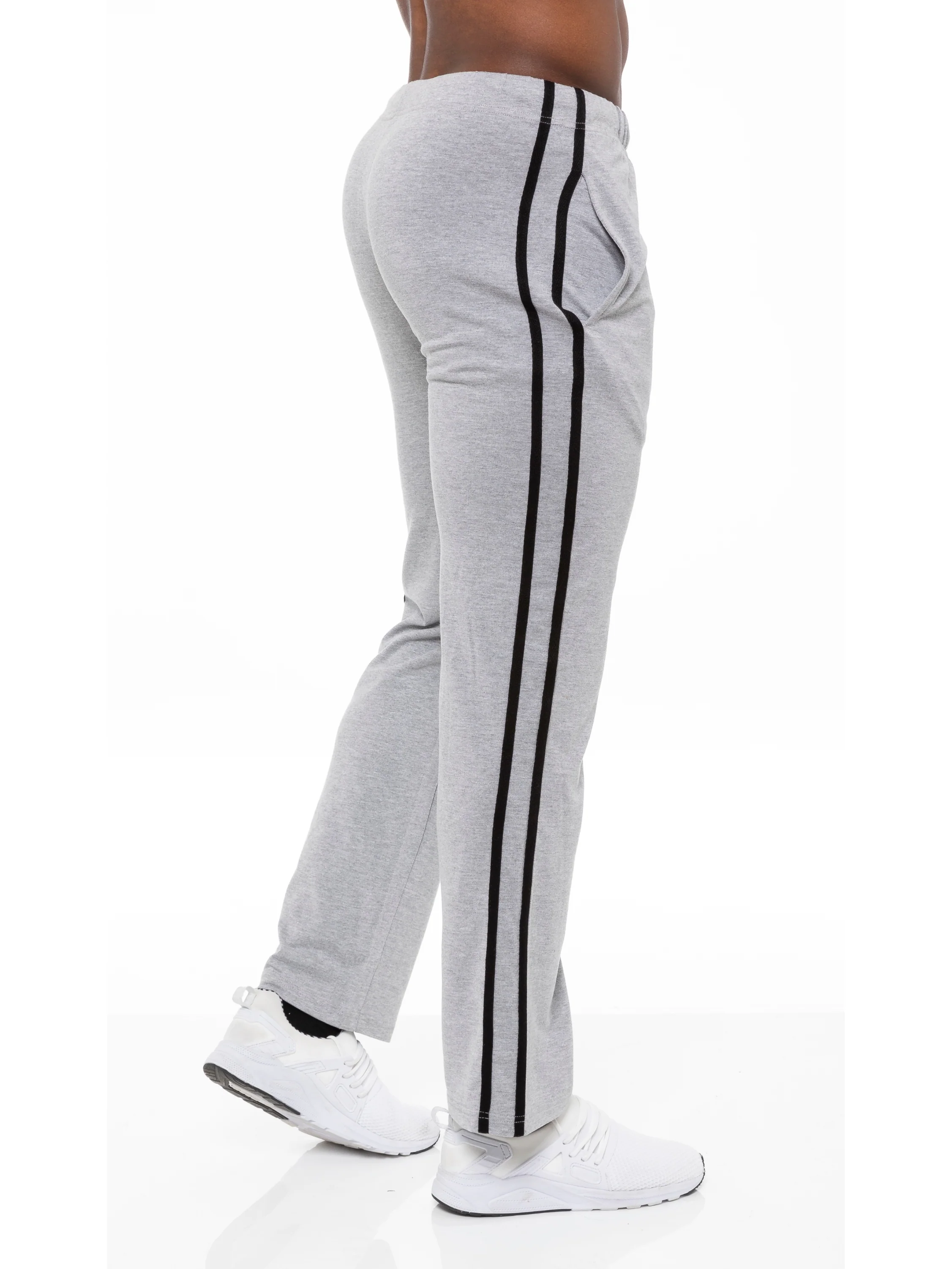 Aiden Striped Lounge Pants - Grey - Image 3