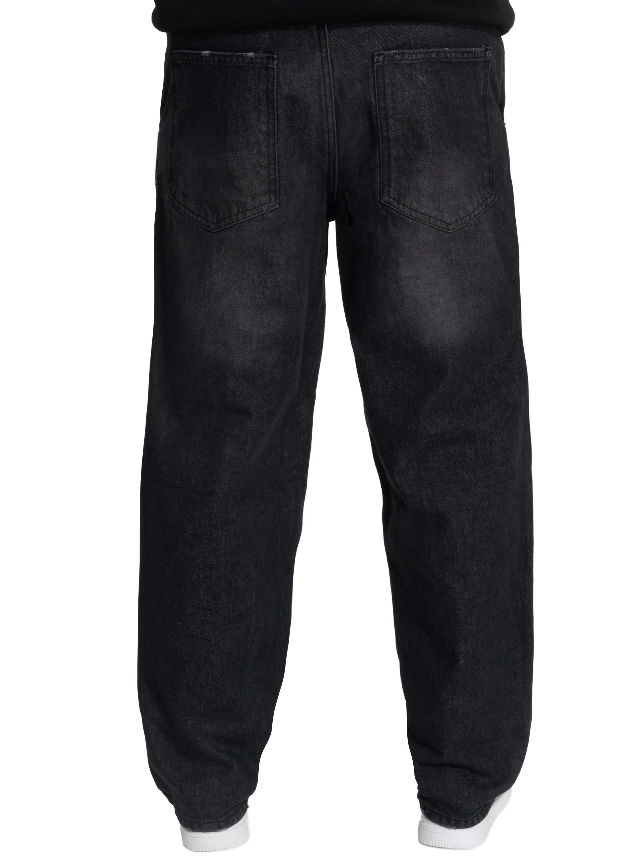 Alvaro Loose Fit Baggy Jeans - Black - Image 4
