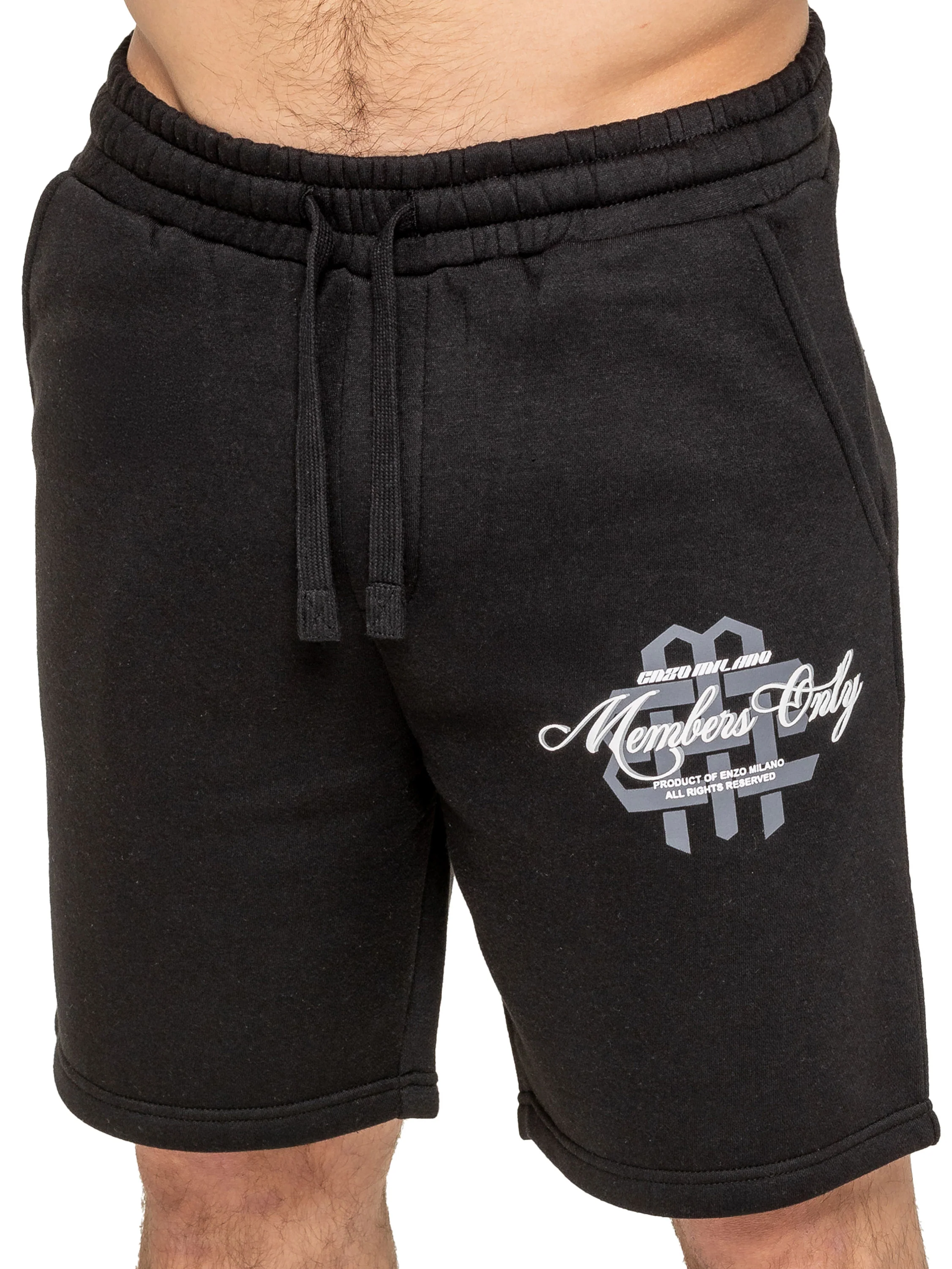 Amadeo Members Graphic Shorts - Black