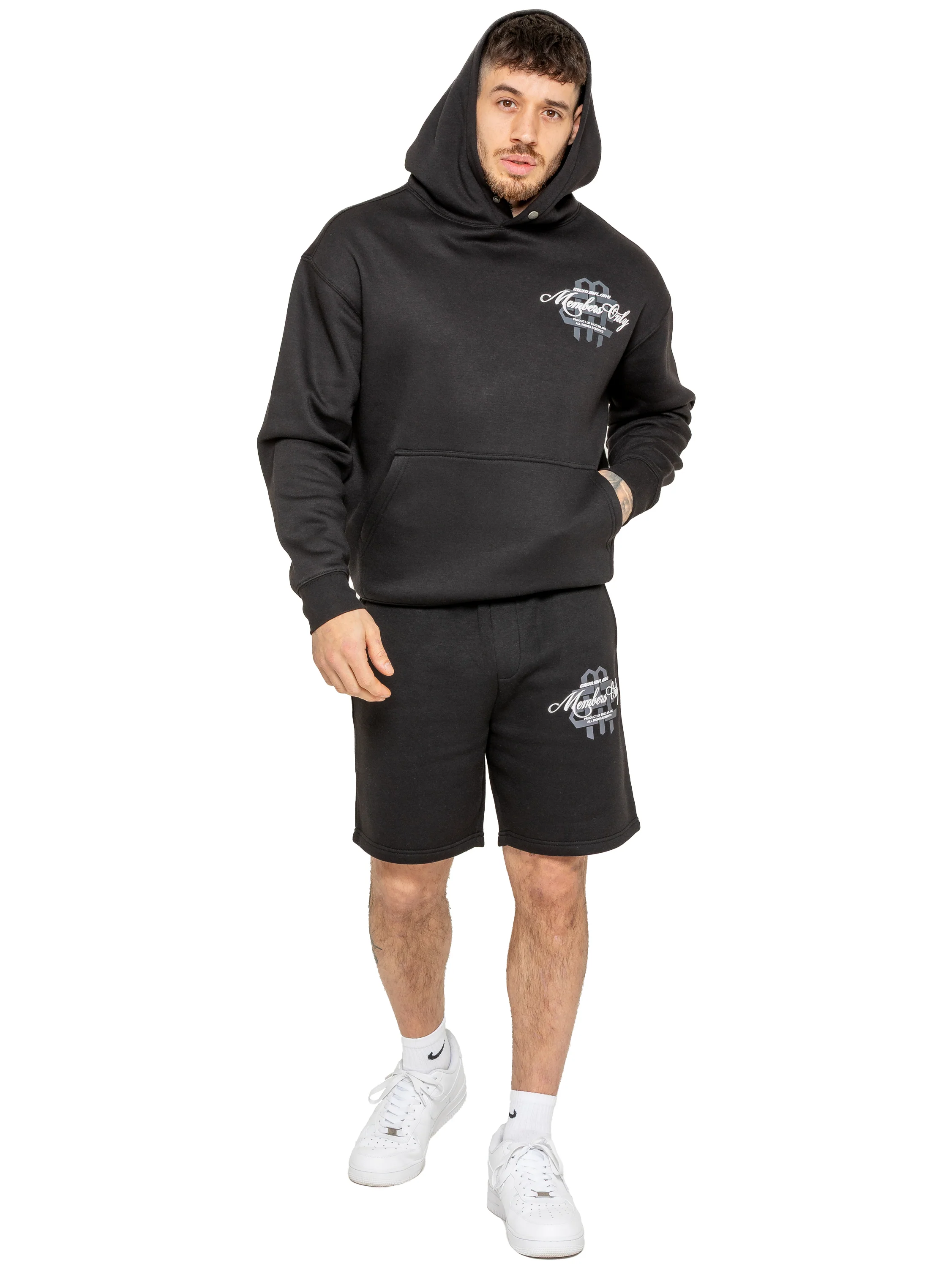 Amadeo Members Graphic Shorts - Black - Image 5