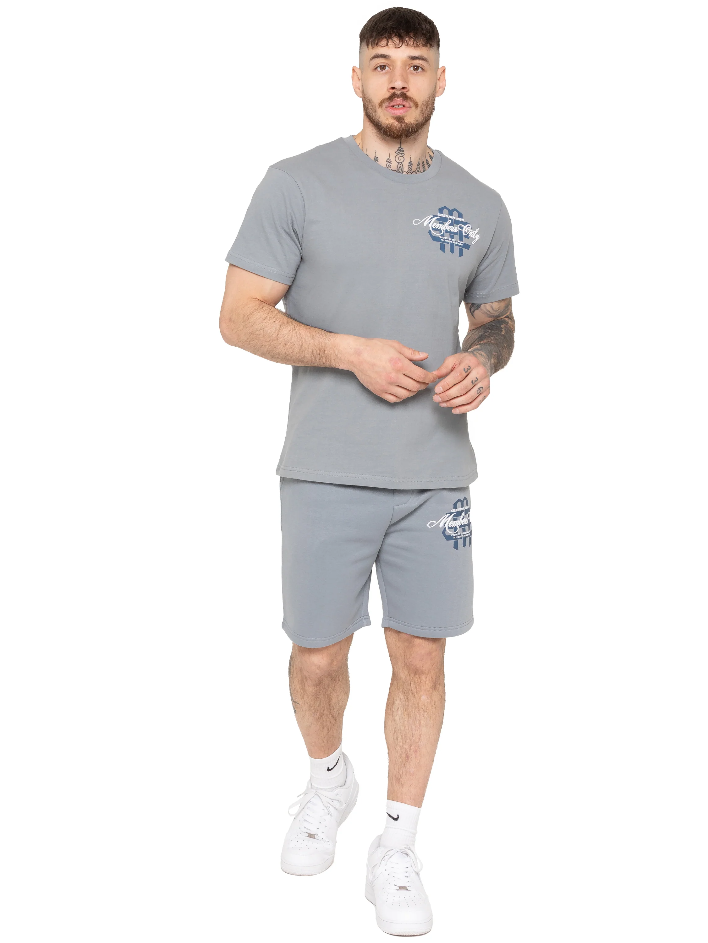Amadeo T-Shirt and Fleece Shorts Set - Coastal Blue - Image 2