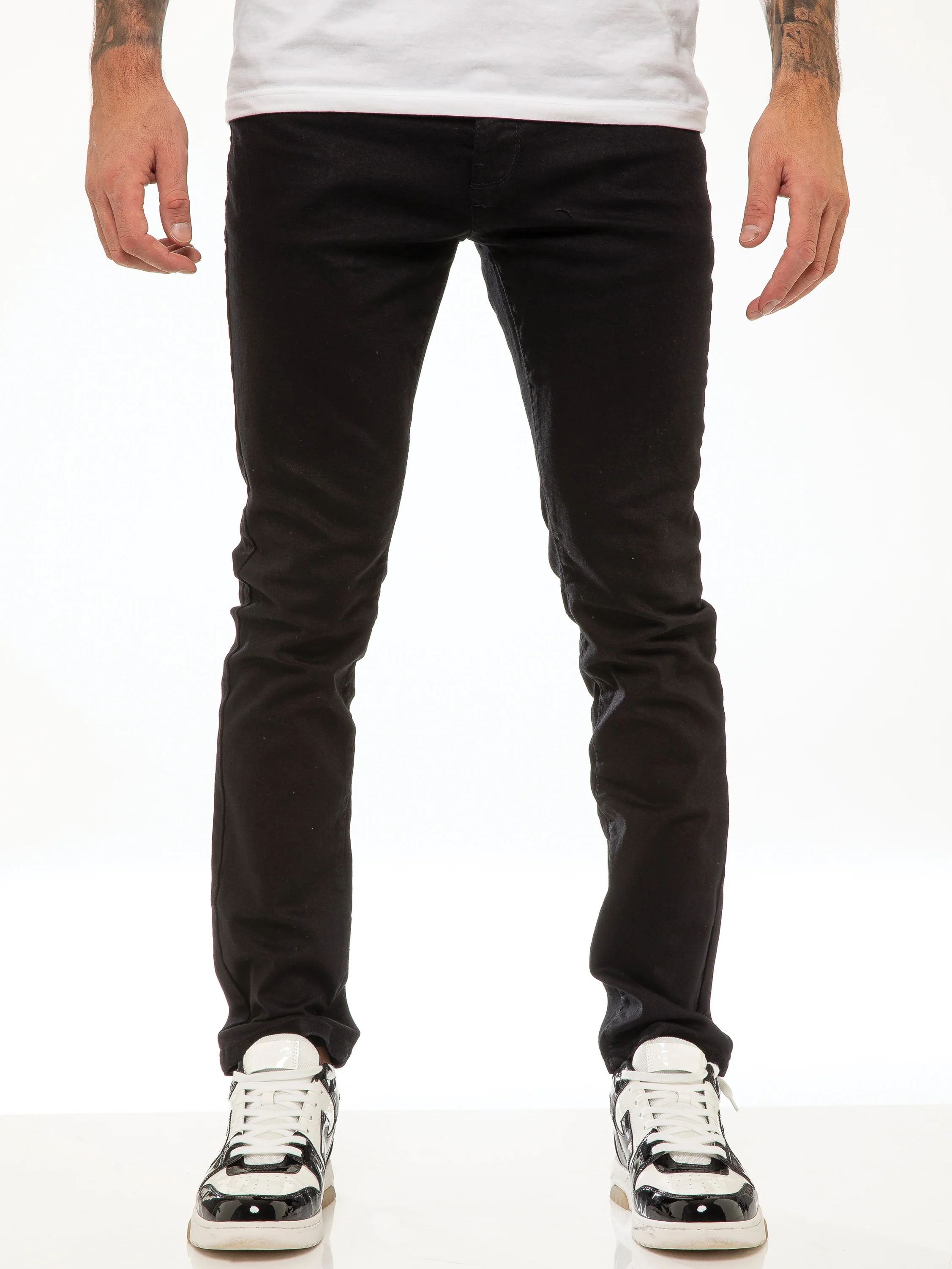 Andre Slim Stretch Jeans - Black - Image 4