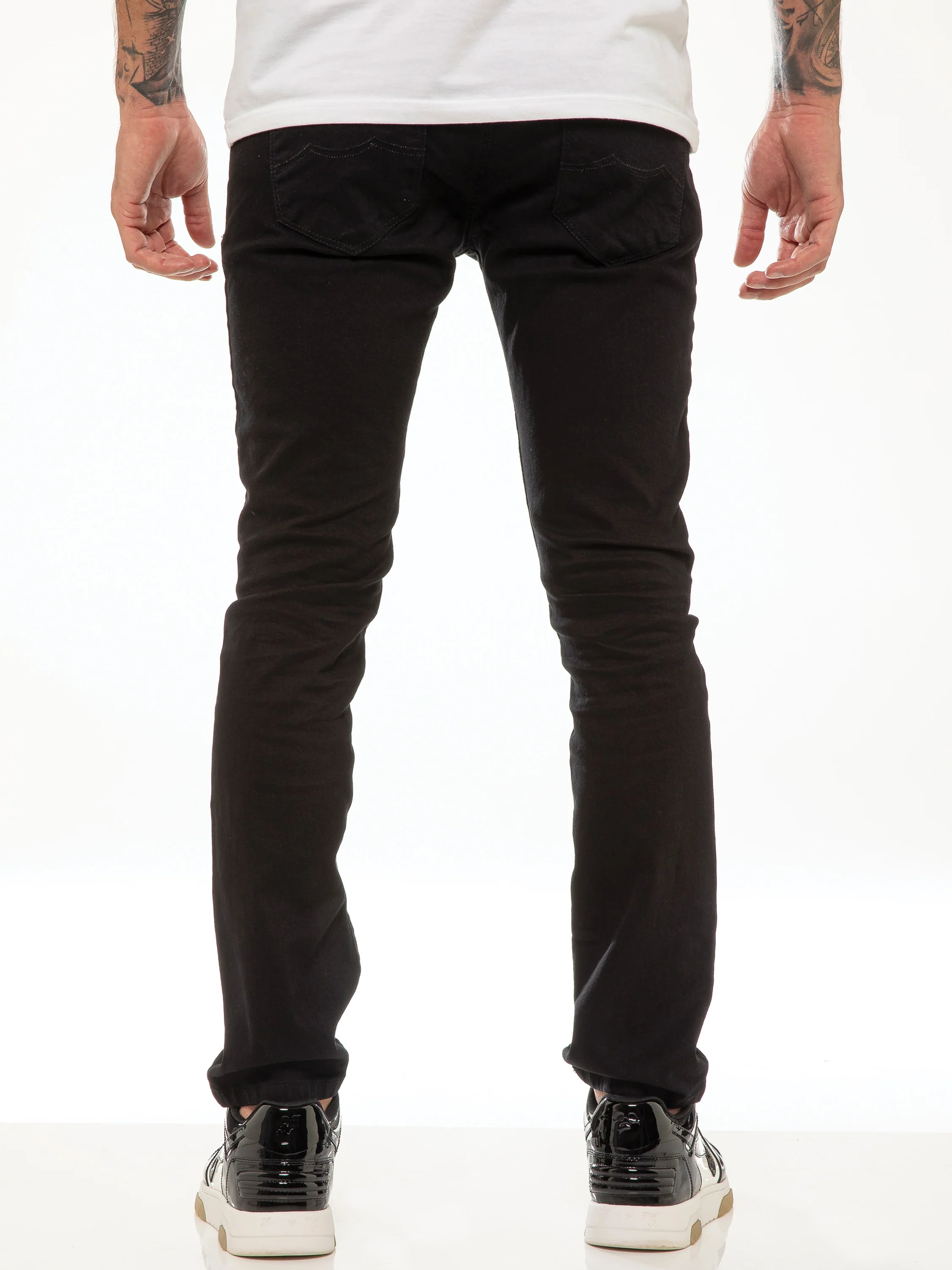 Andre Slim Stretch Jeans - Black - Image 5