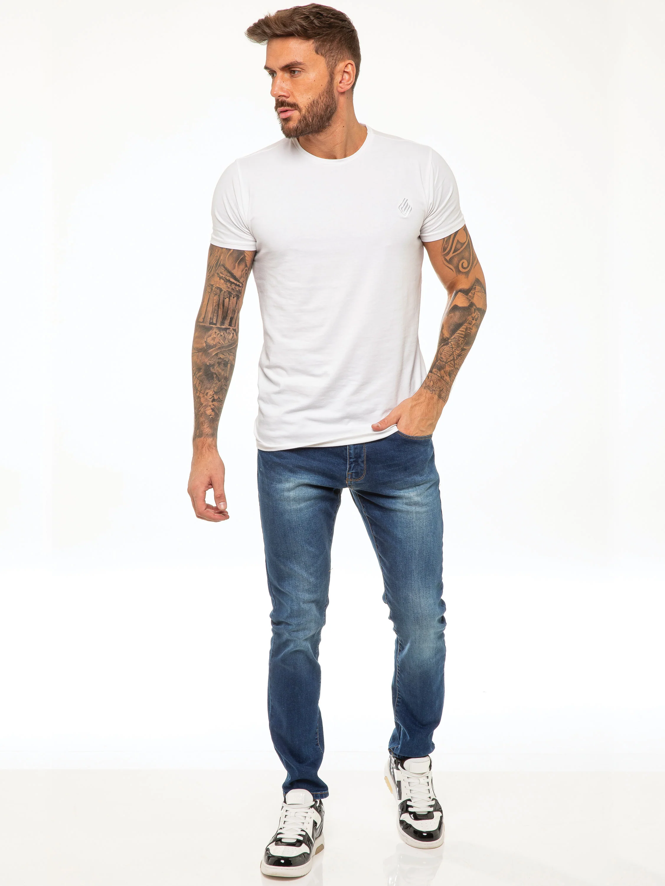 Andre Slim Stretch Jeans - Blue - Image 4