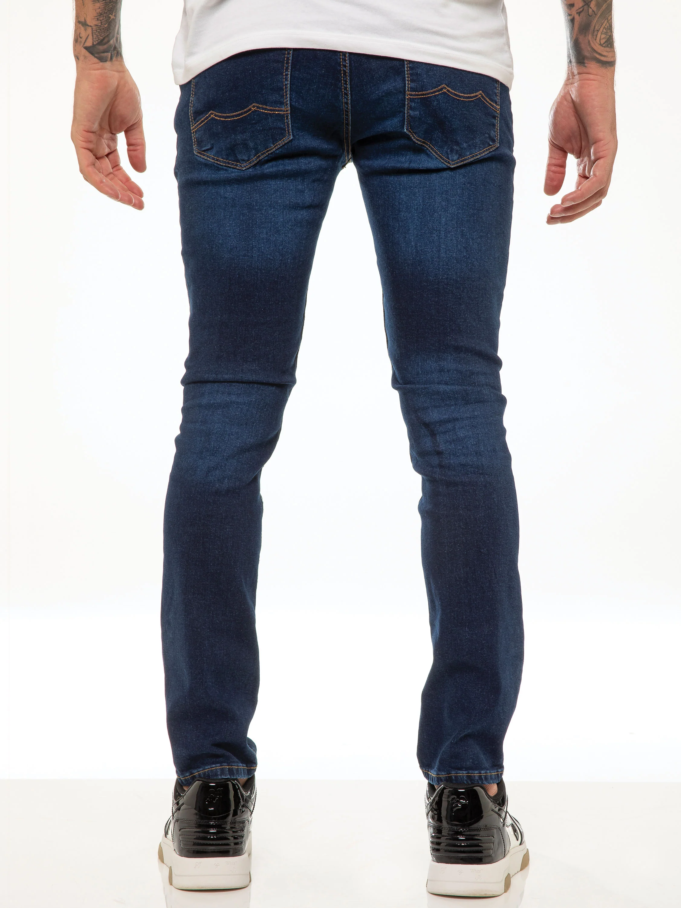 Andre Slim Stretch Jeans - Dark Blue - Image 5
