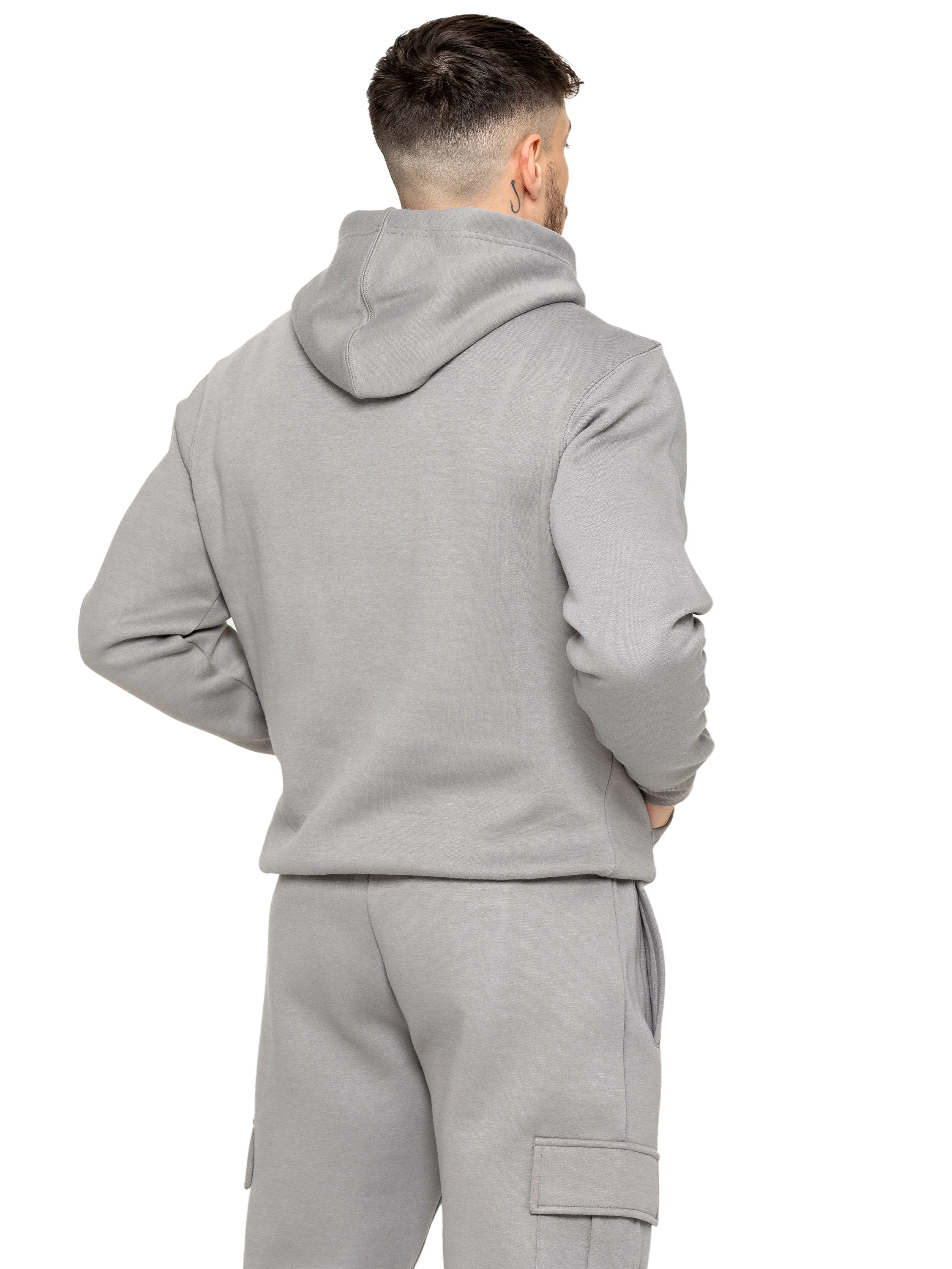 Archer Print Pullover Hoodie - Grey - Image 2