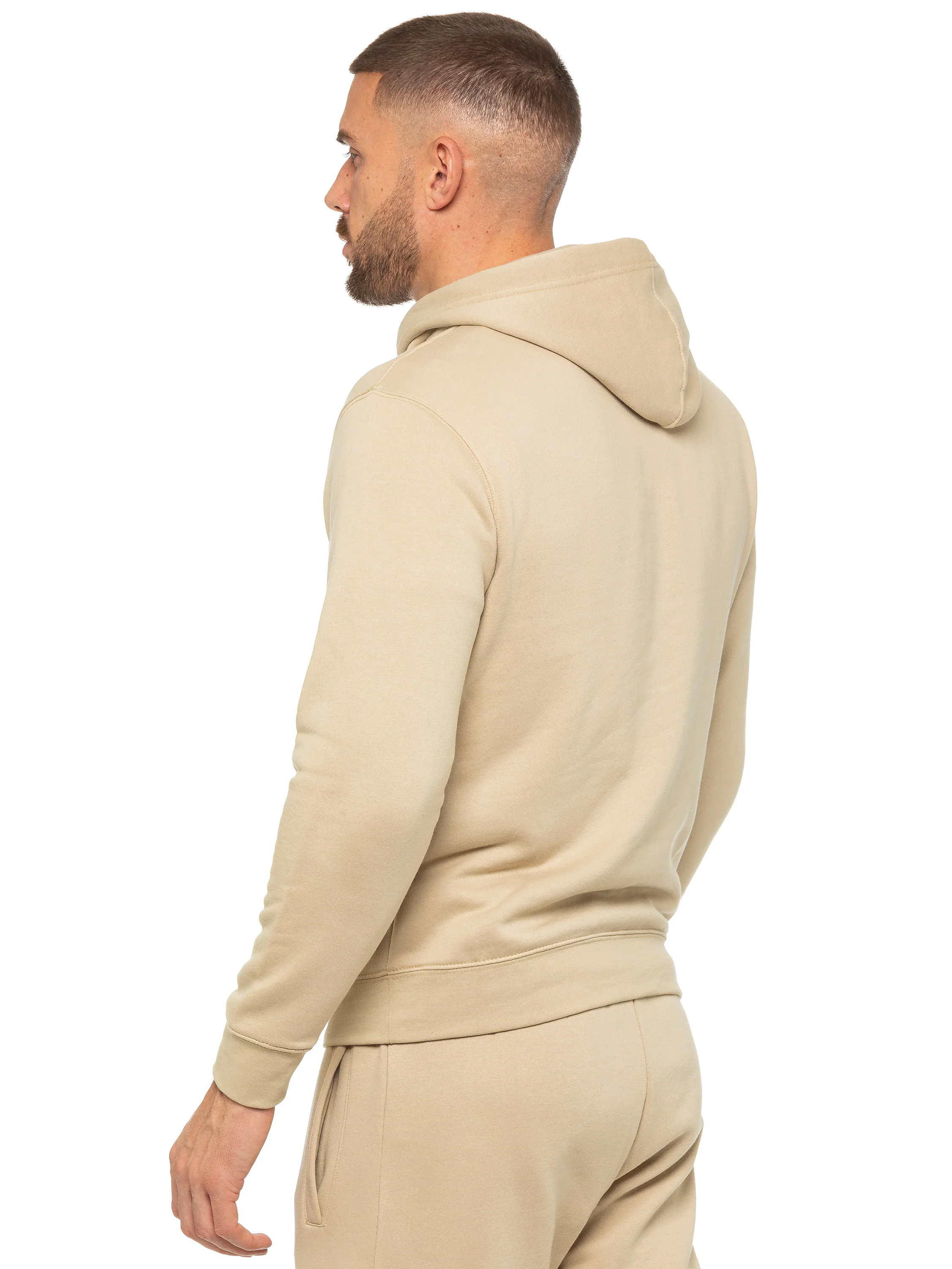Archer Print Pullover Hoodie - Stone - Image 3