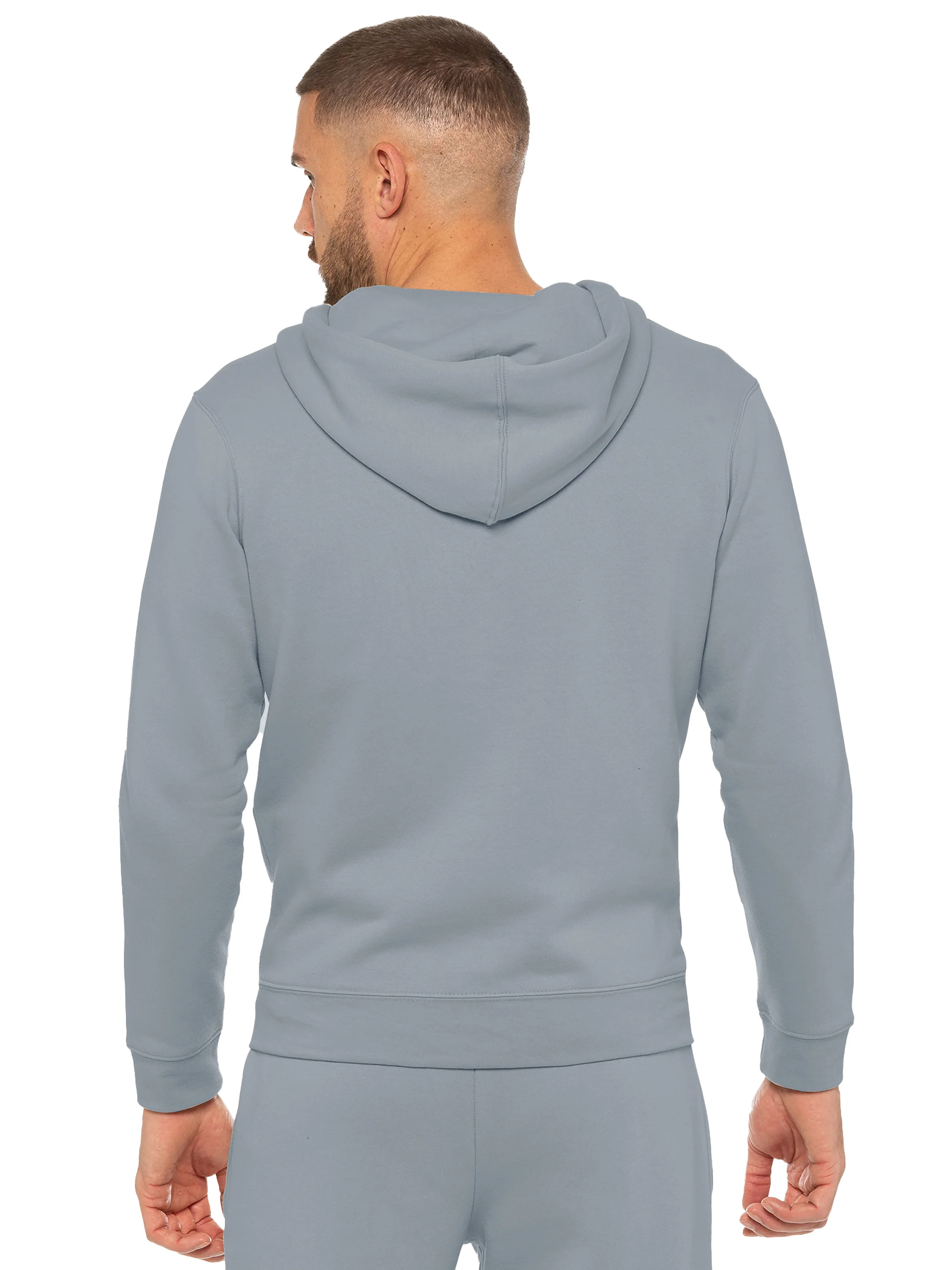 Archer Print Zip Up Hoodie - Coastal Blue - Image 4