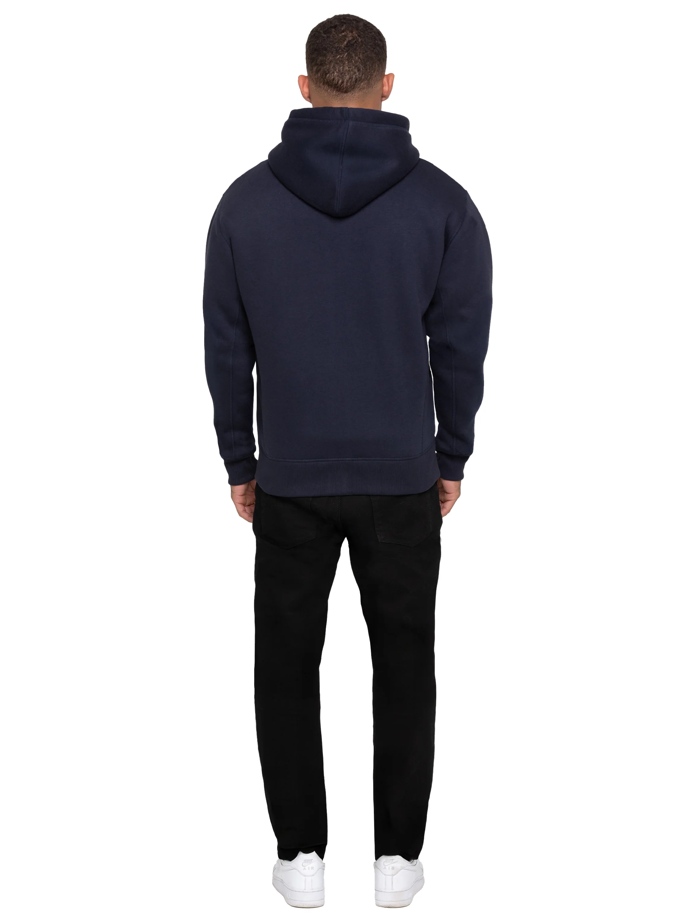 Arlo Fleece Lined Hoodie - Navy - Image 5