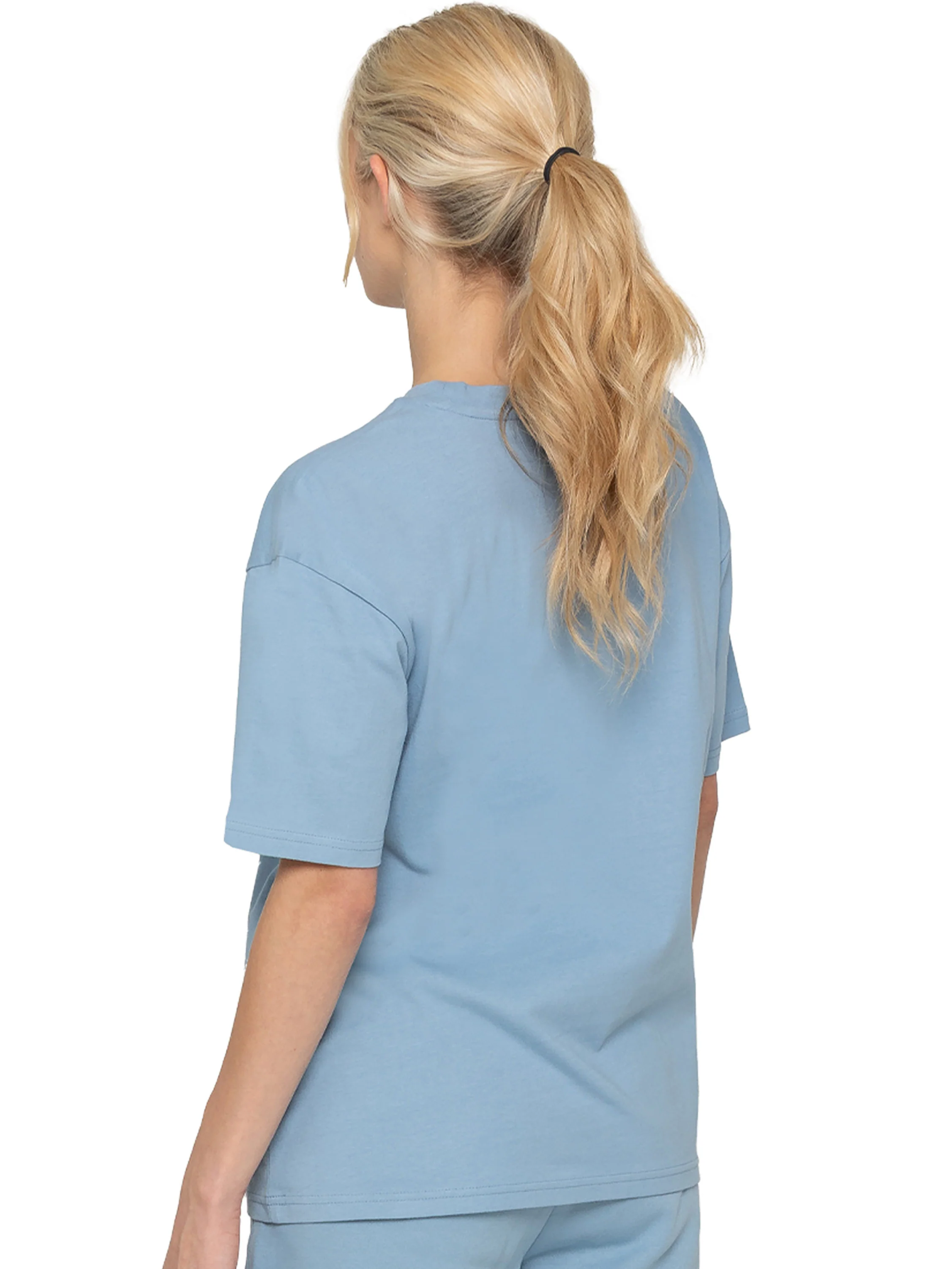 Basic Oversized T-Shirt - Blue - Image 4