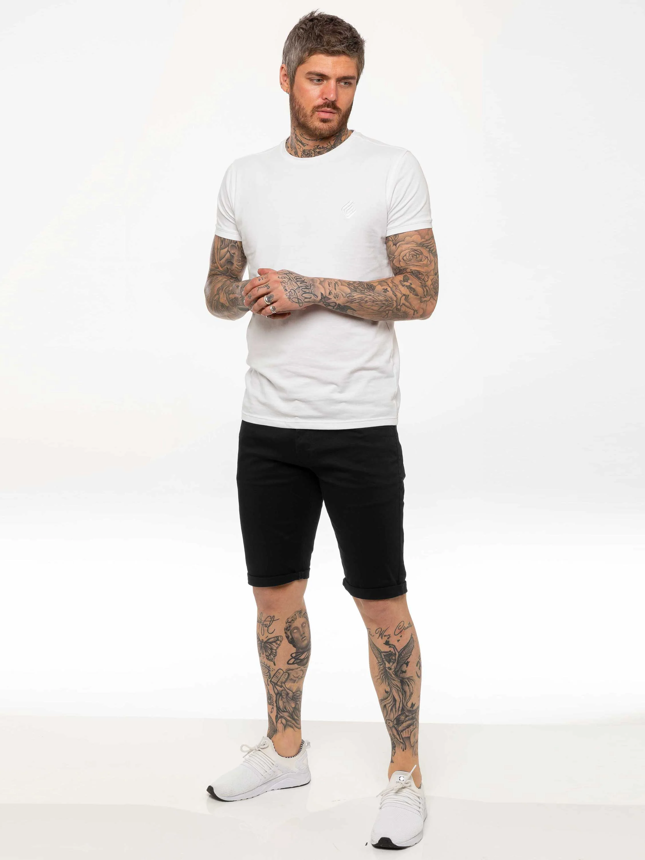 Blake Stretch Chino Shorts - Black