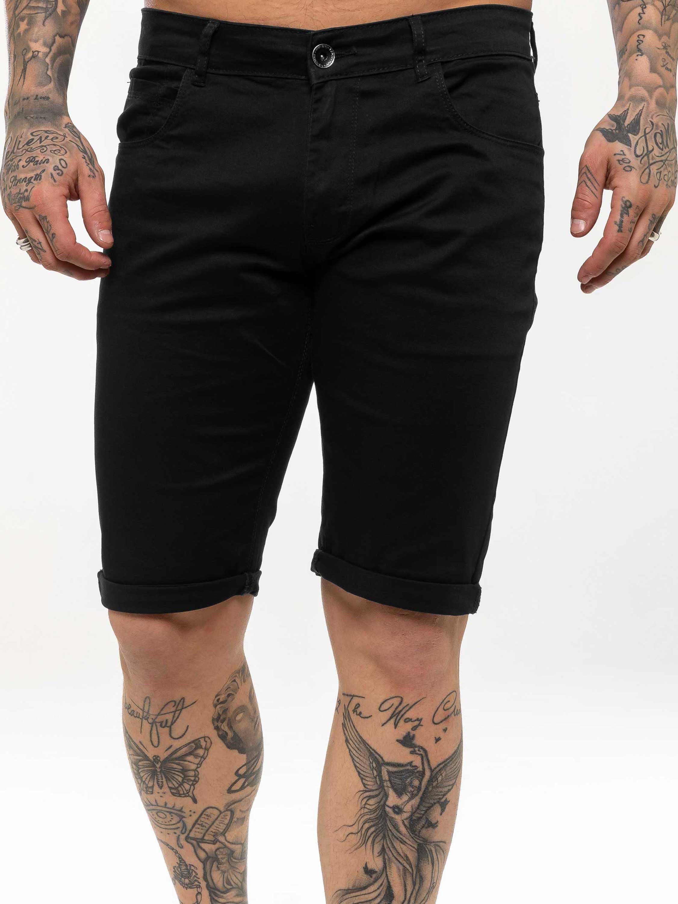 Blake Stretch Chino Shorts - Black - Image 2