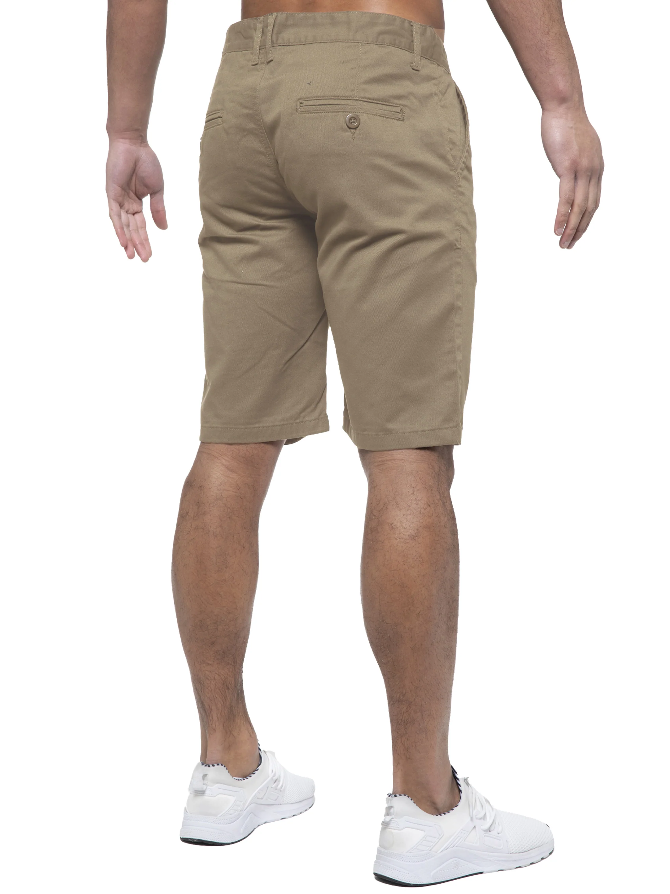 Brooks Cotton Chino Shorts - Beige - Image 3