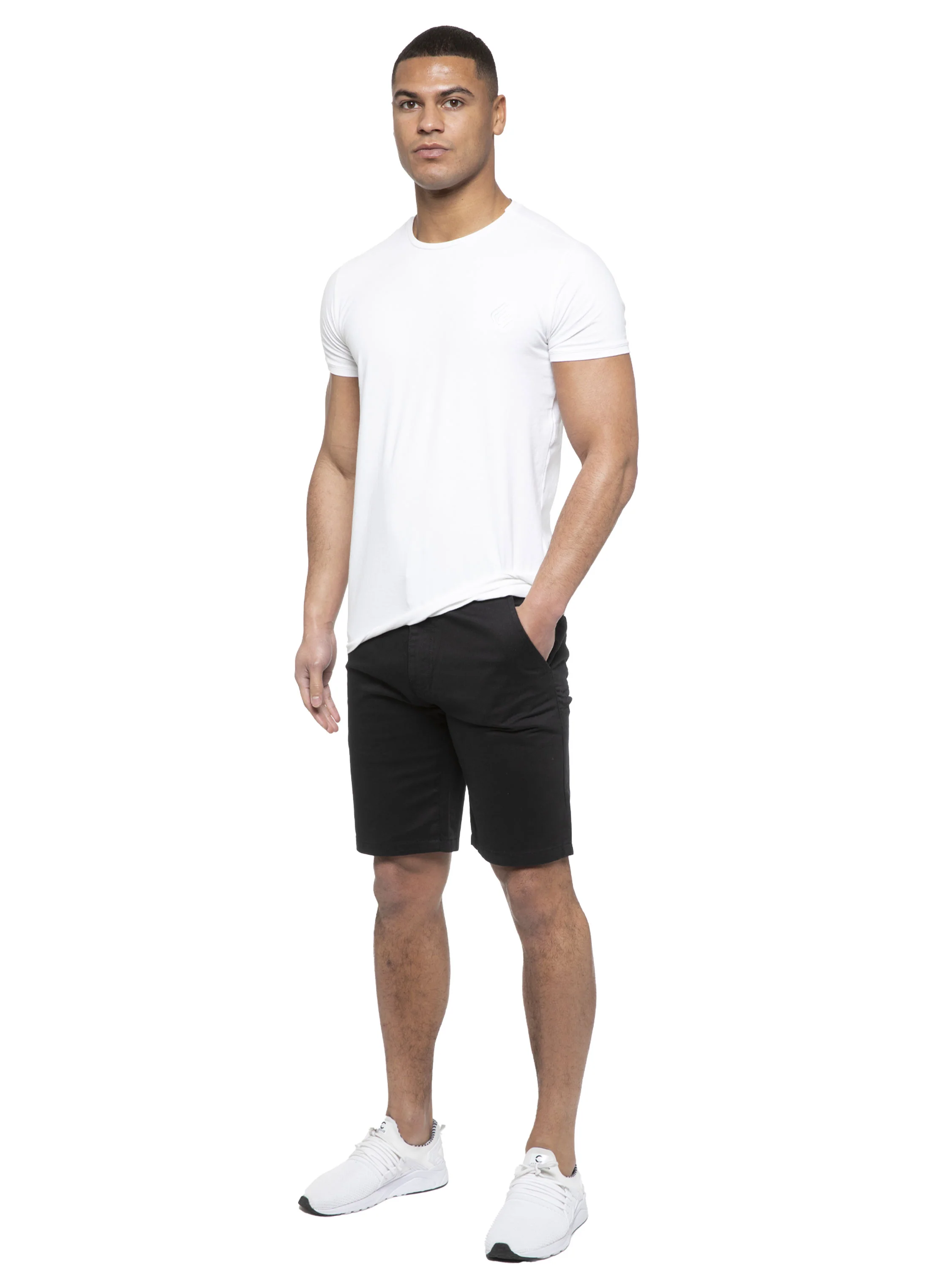 Brooks Cotton Chino Shorts - Black - Image 2