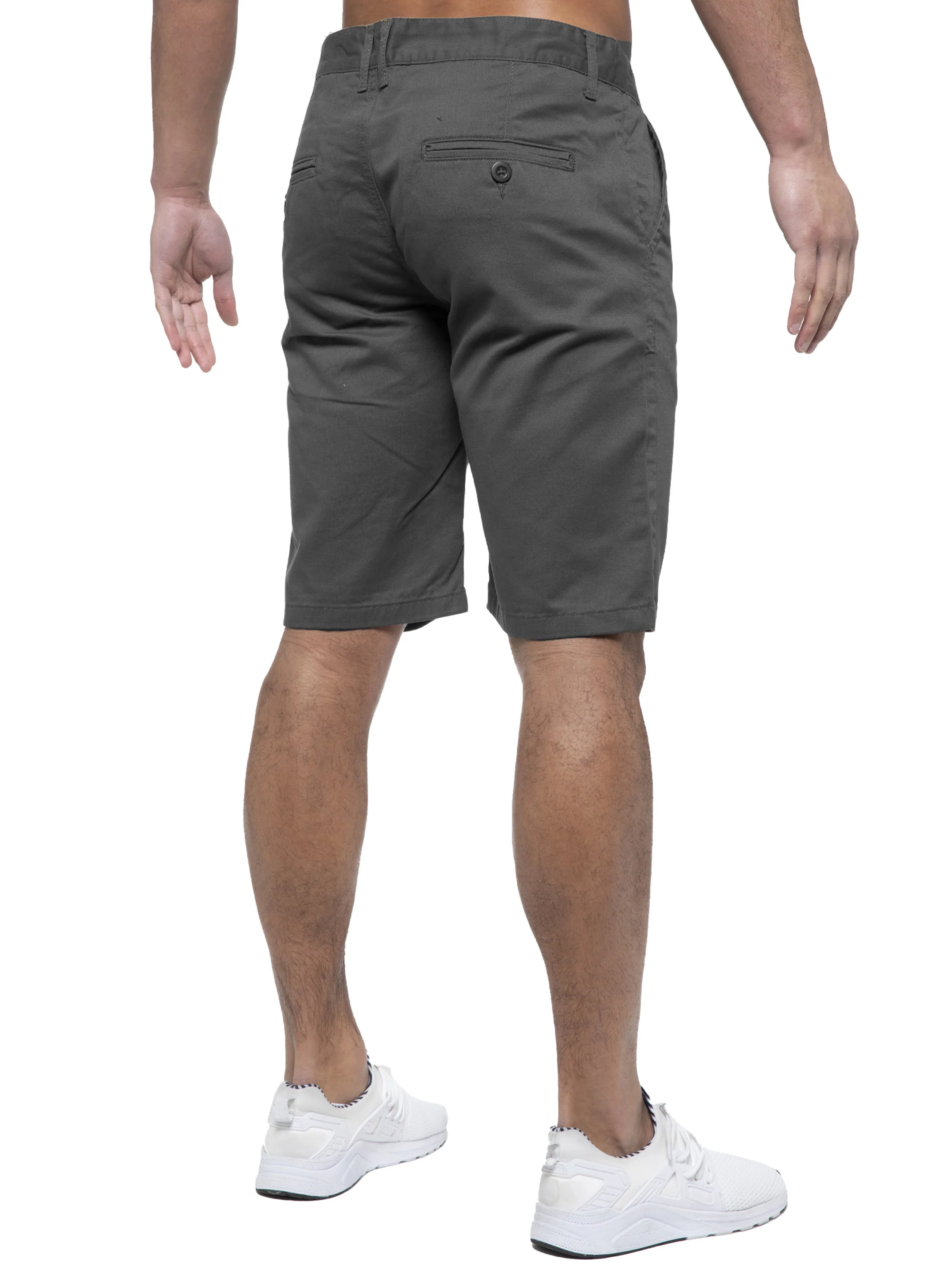 Brooks Cotton Chino Shorts - Grey - Image 3
