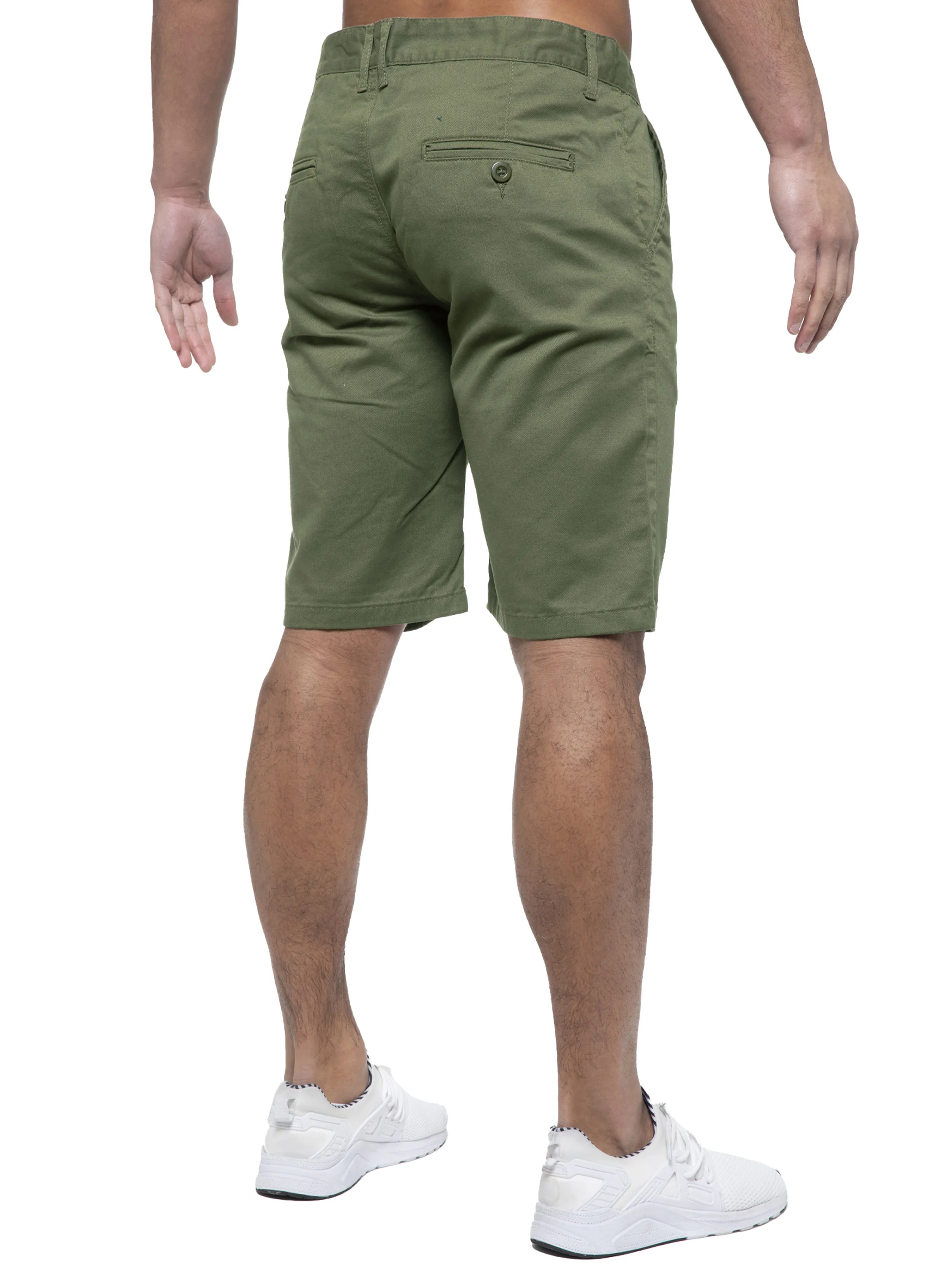 Brooks Cotton Chino Shorts - Khaki - Image 3
