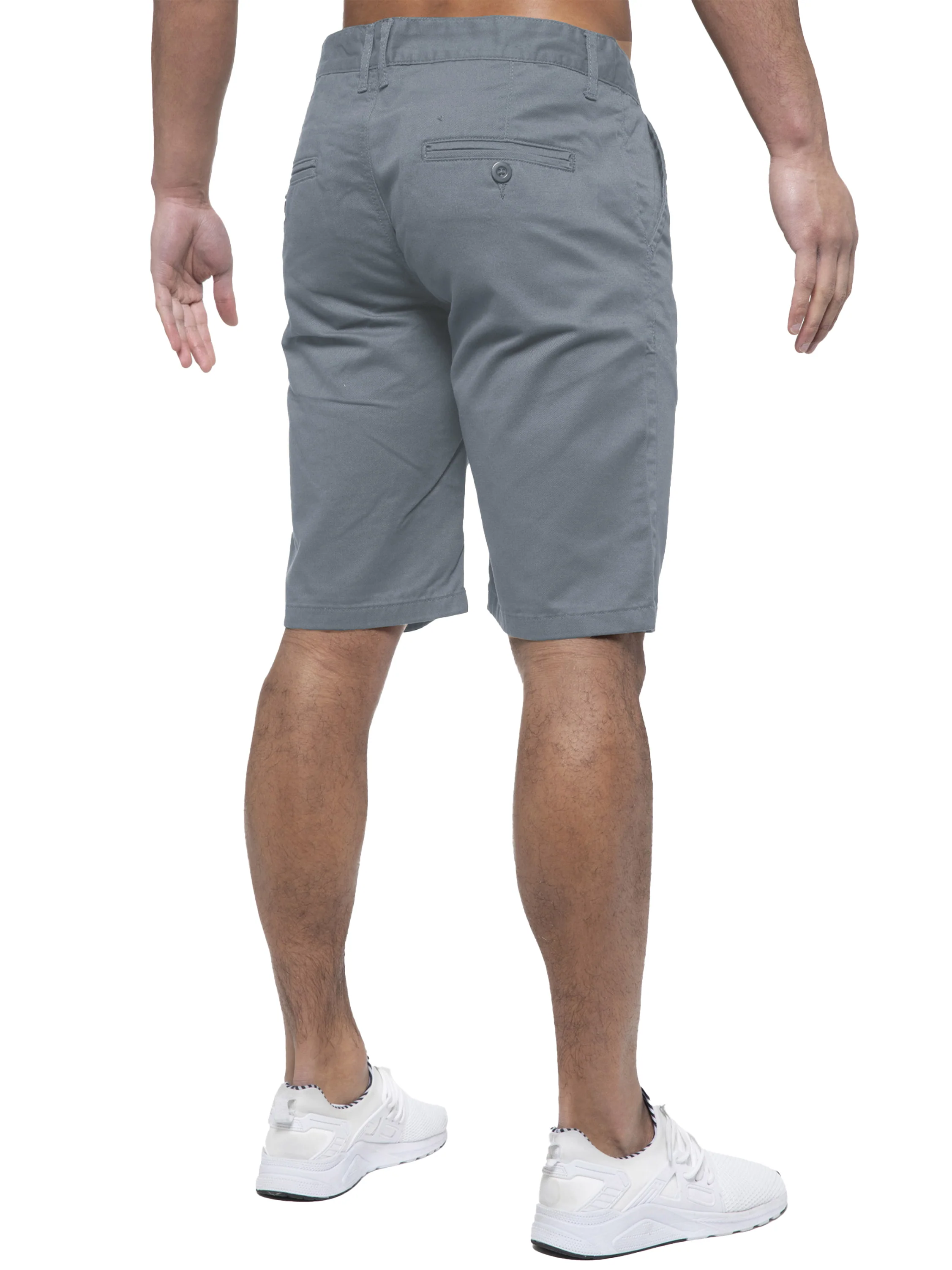 Brooks Cotton Chino Shorts - Light Grey - Image 3