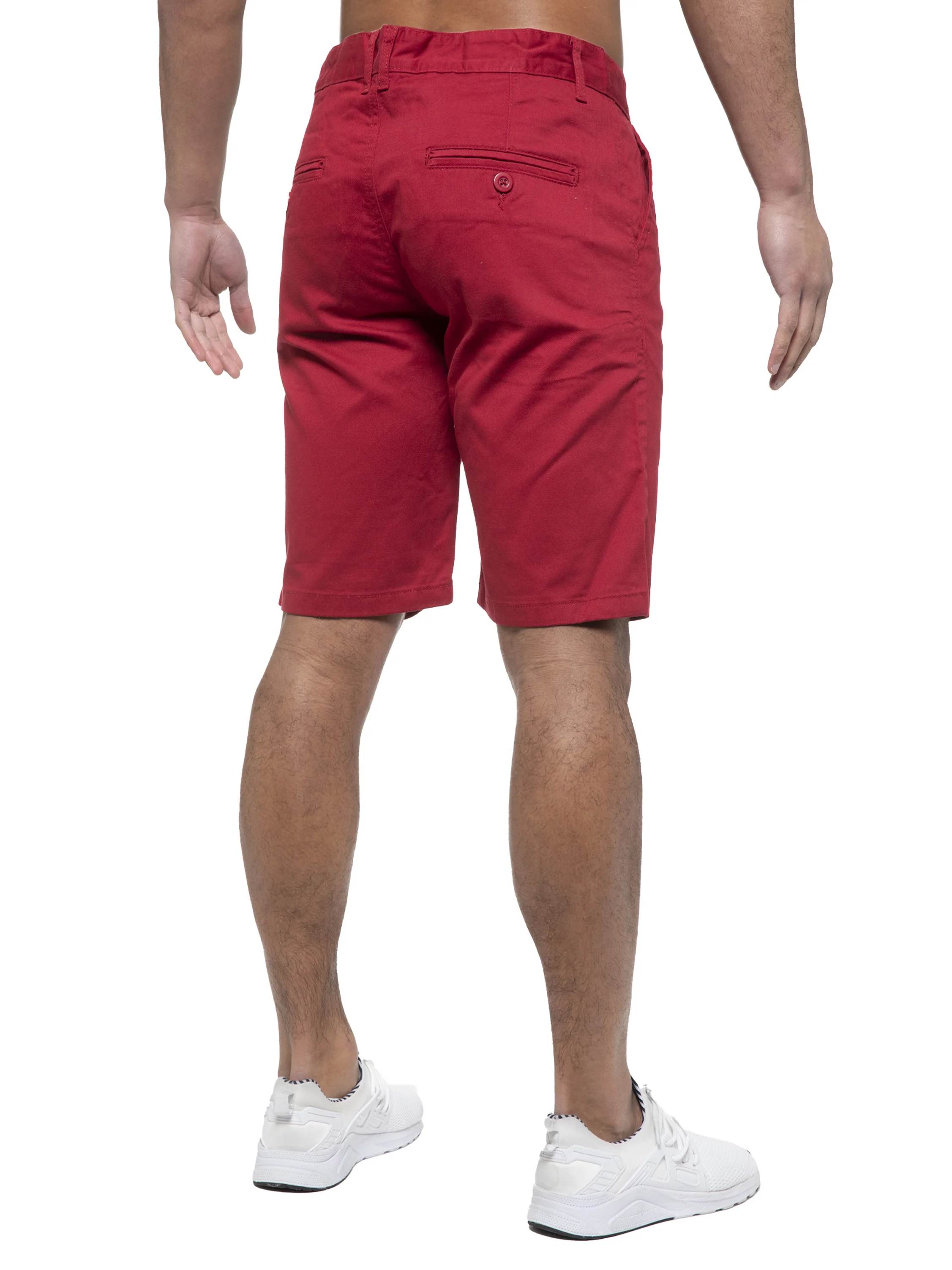 Brooks Cotton Chino Shorts - Red - Image 3