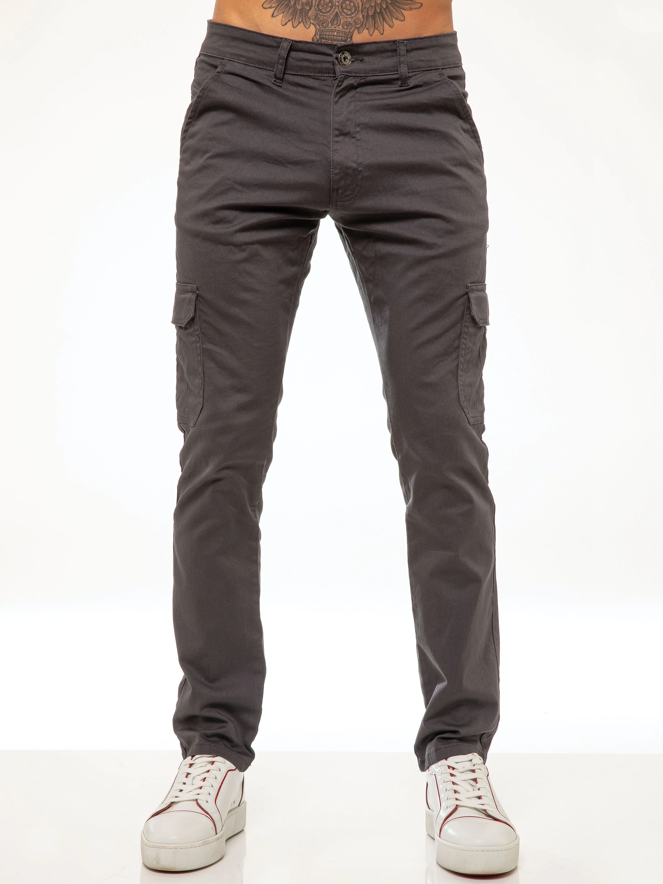 Bryce Stretch Cargo Pants - Grey - Image 4