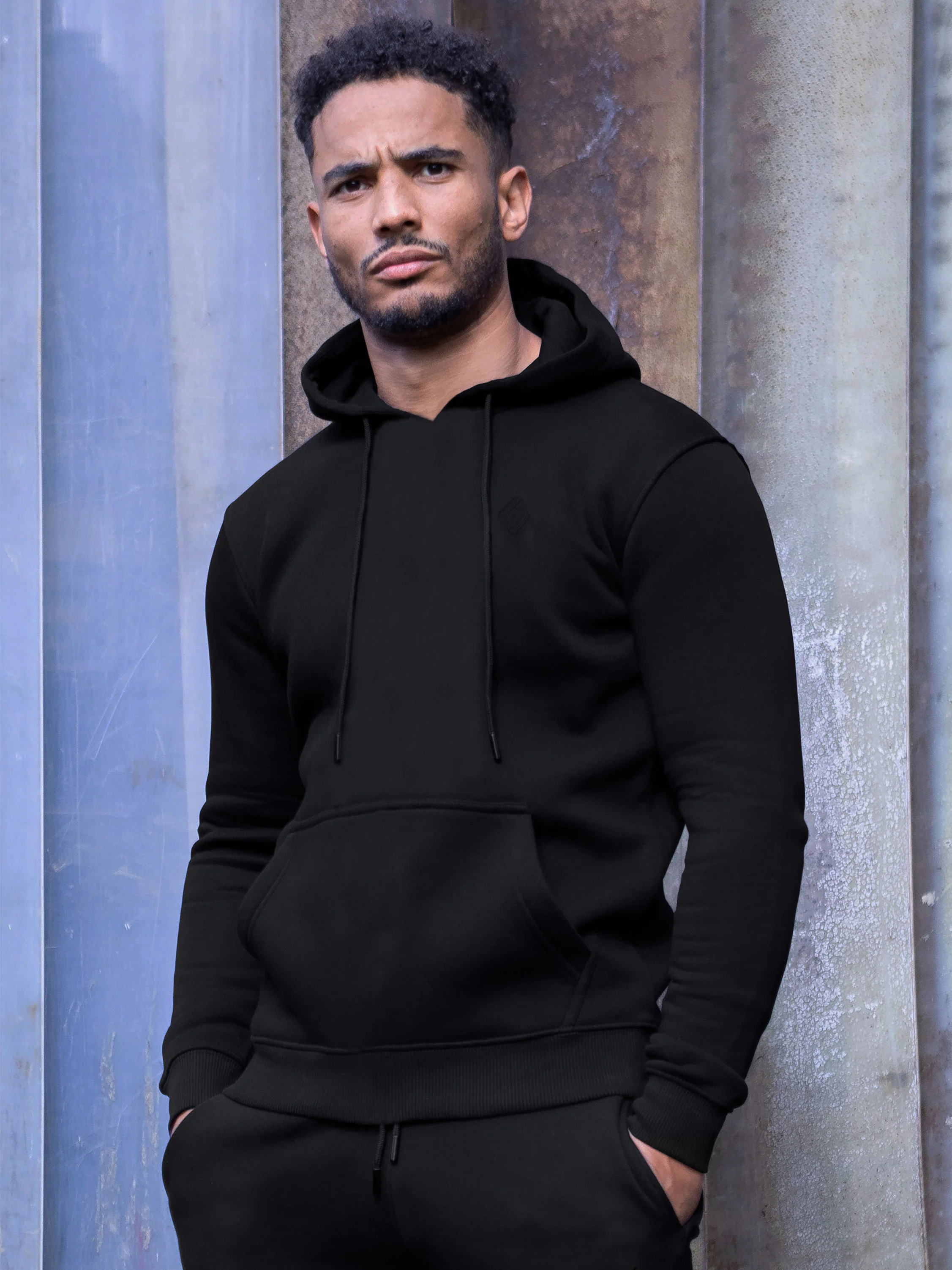 Carter Overhead Hoodie - Black - Image 3