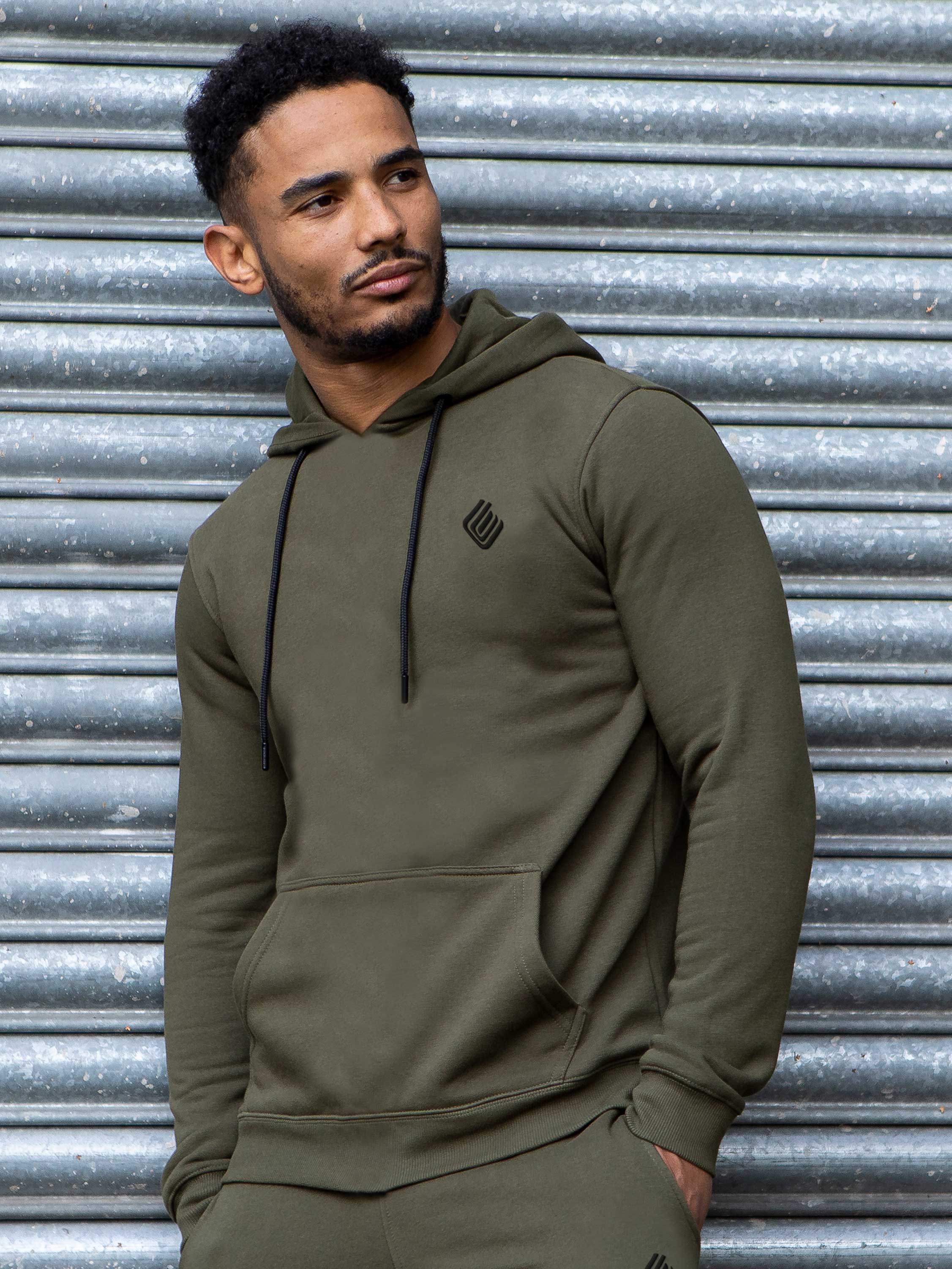 Carter Overhead Hoodie - Khaki - Image 3