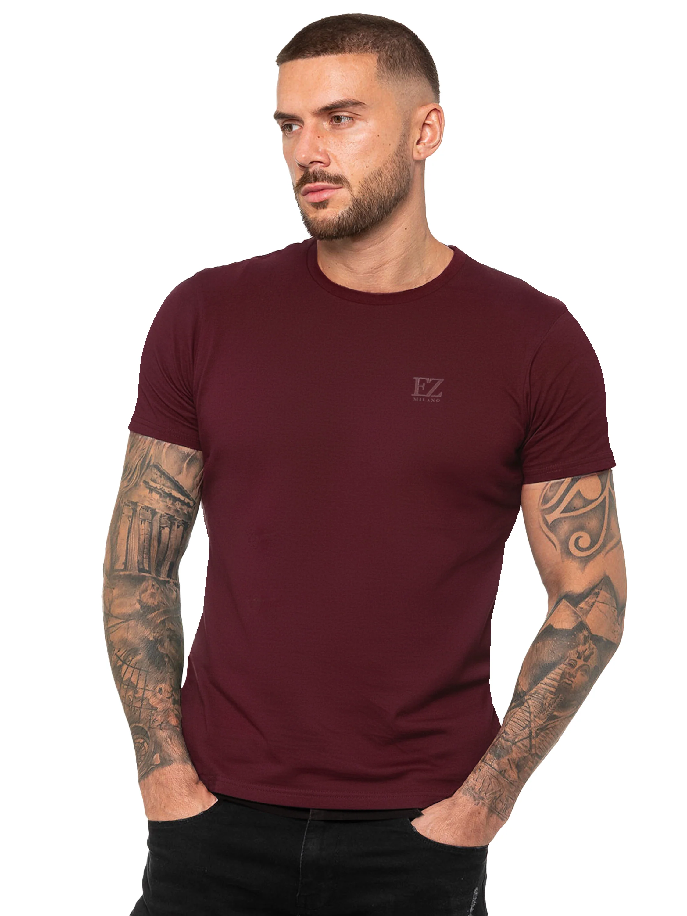 Clyde Regular Fit T-Shirt - Berry