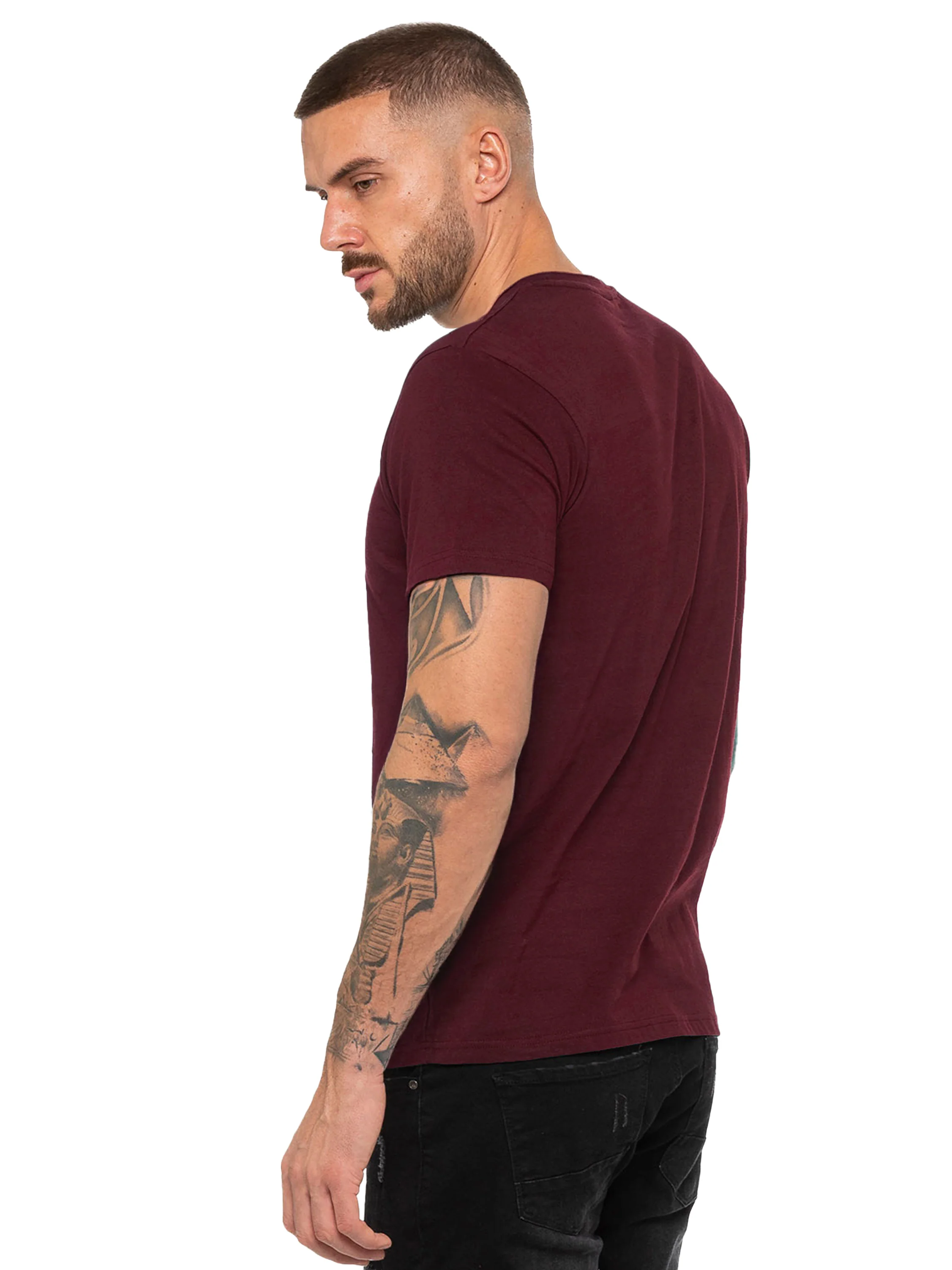 Clyde Regular Fit T-Shirt - Berry - Image 2