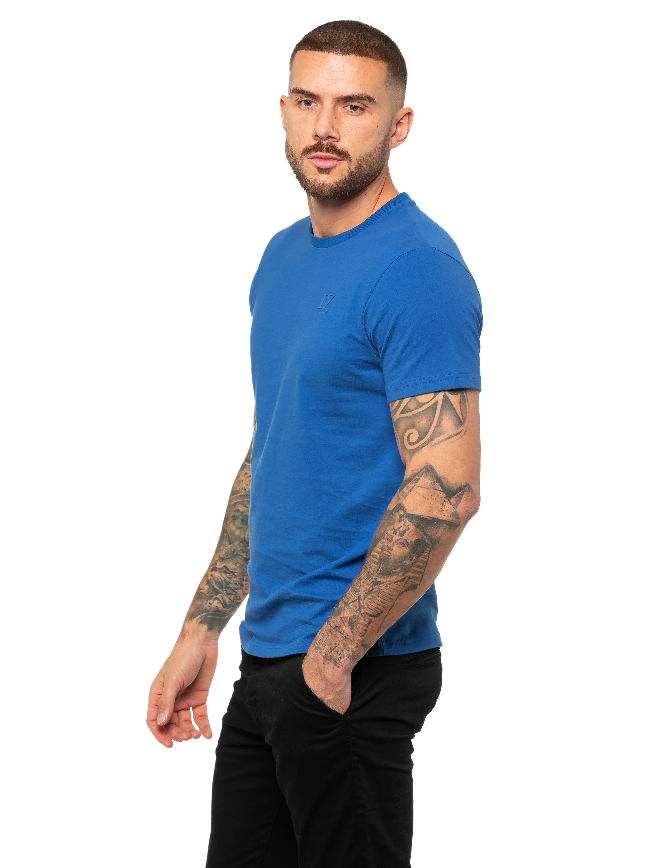 Clyde Regular Fit T-Shirt - Blue - Image 3