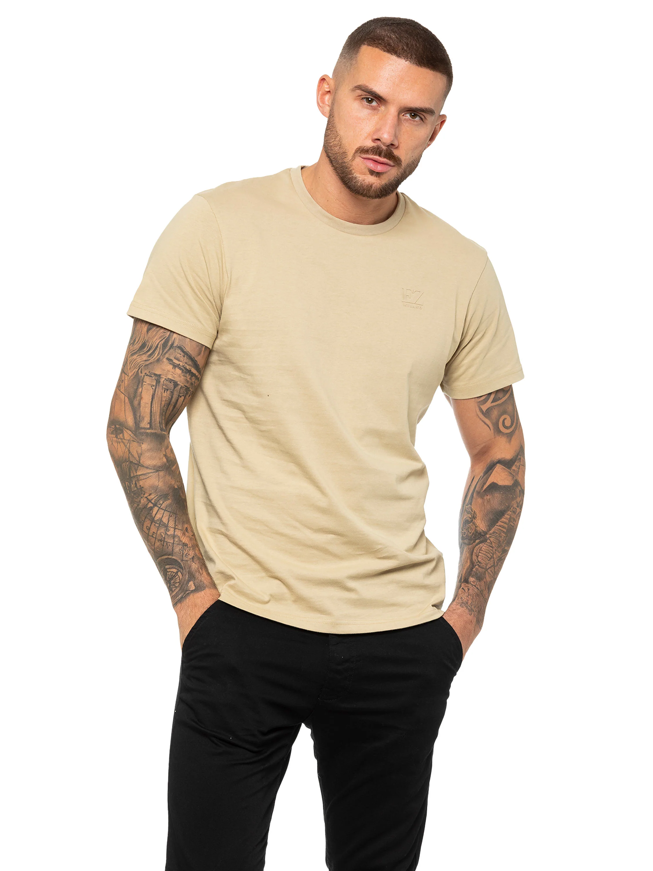 Clyde Regular Fit T-Shirt - Stone - Image 3