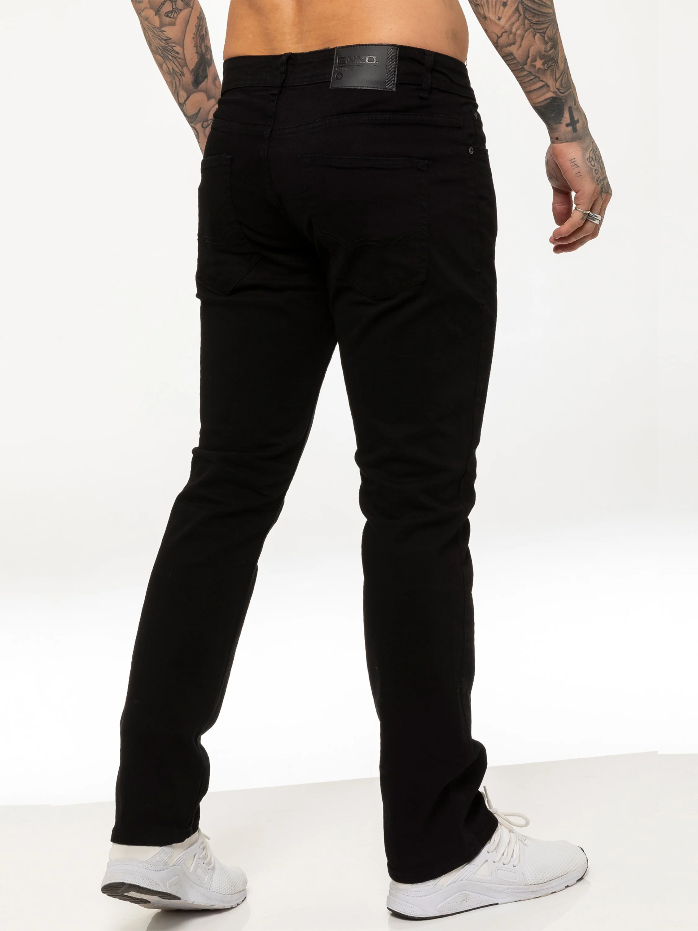 Davido Relaxed Stretch Jeans - Black - Image 3