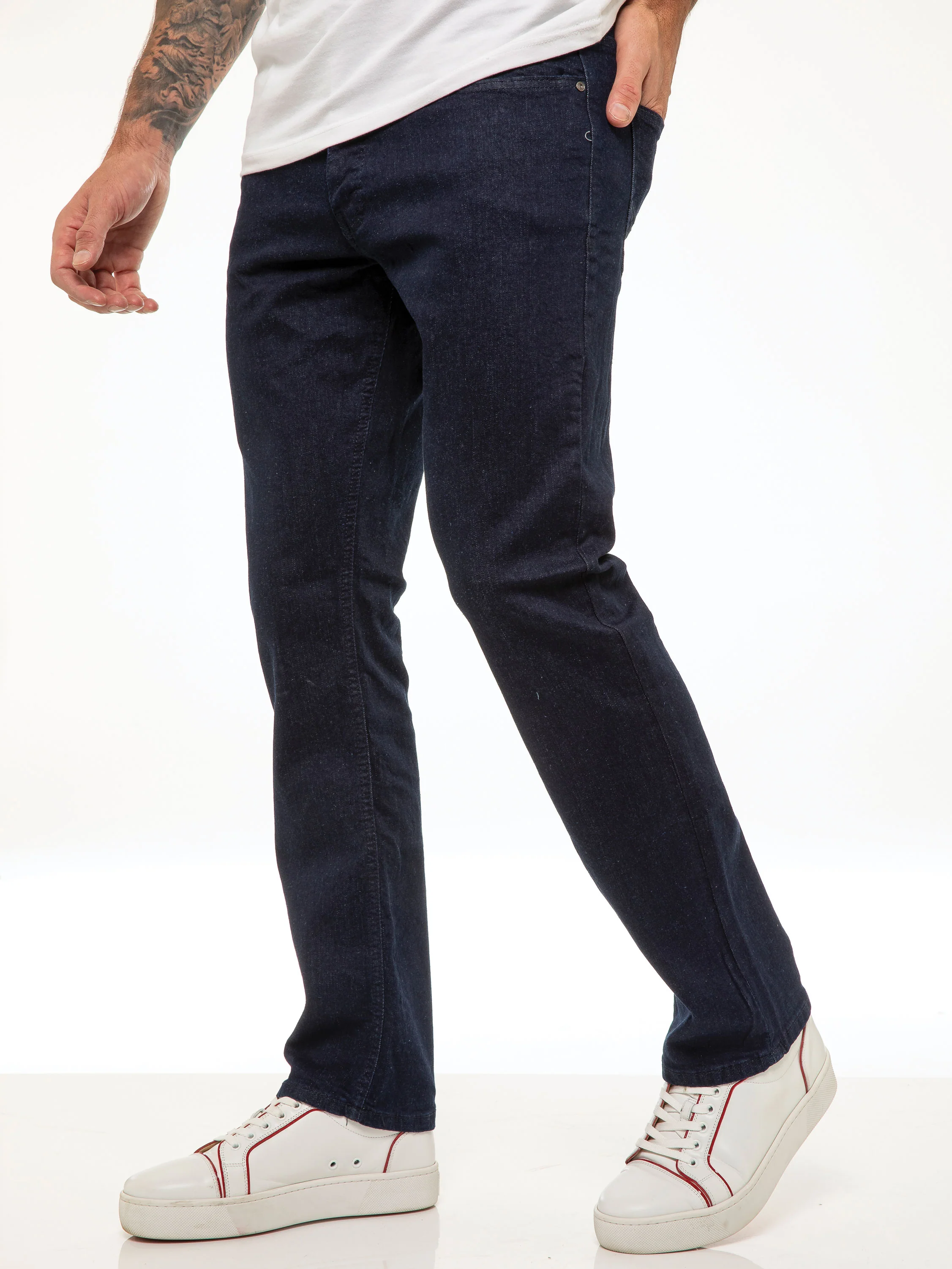 Davido Relaxed Stretch Jeans - Blue - Image 4
