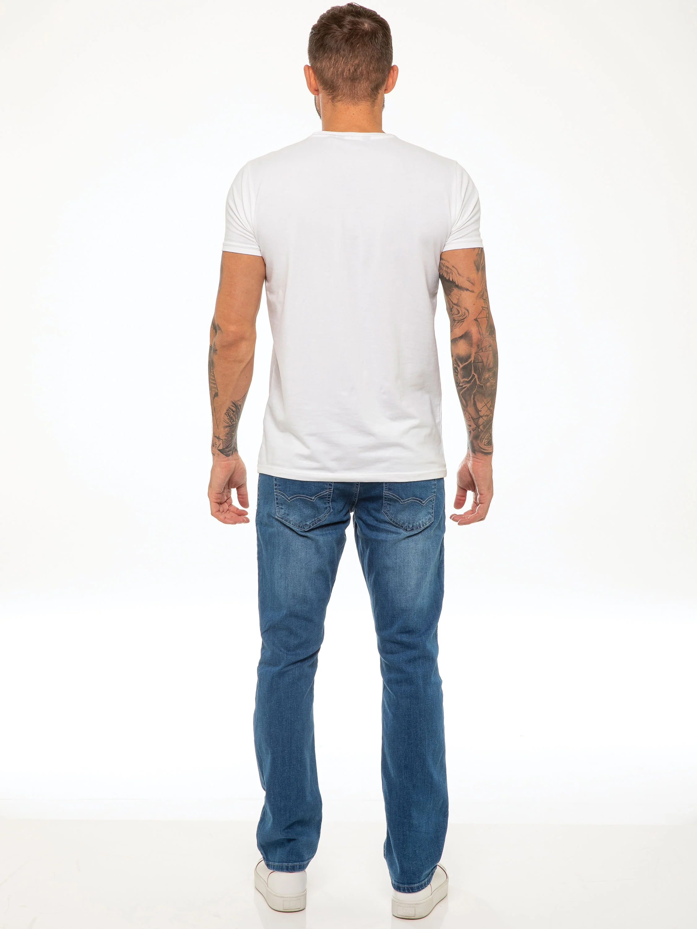 Davido Relaxed Stretch Jeans - Light Blue - Image 5