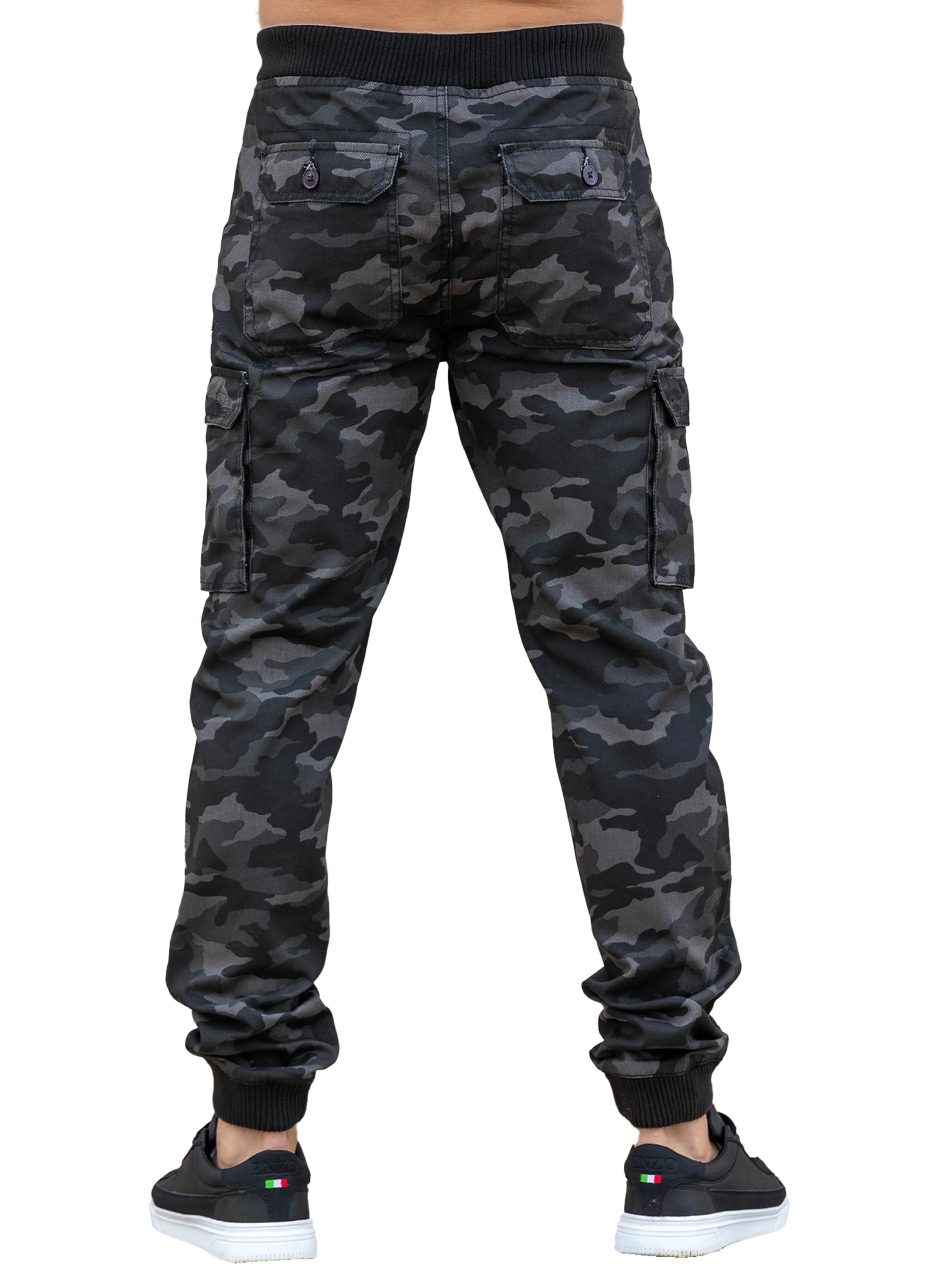 Drake Cargo Pants - Dark Grey Camo - Image 3