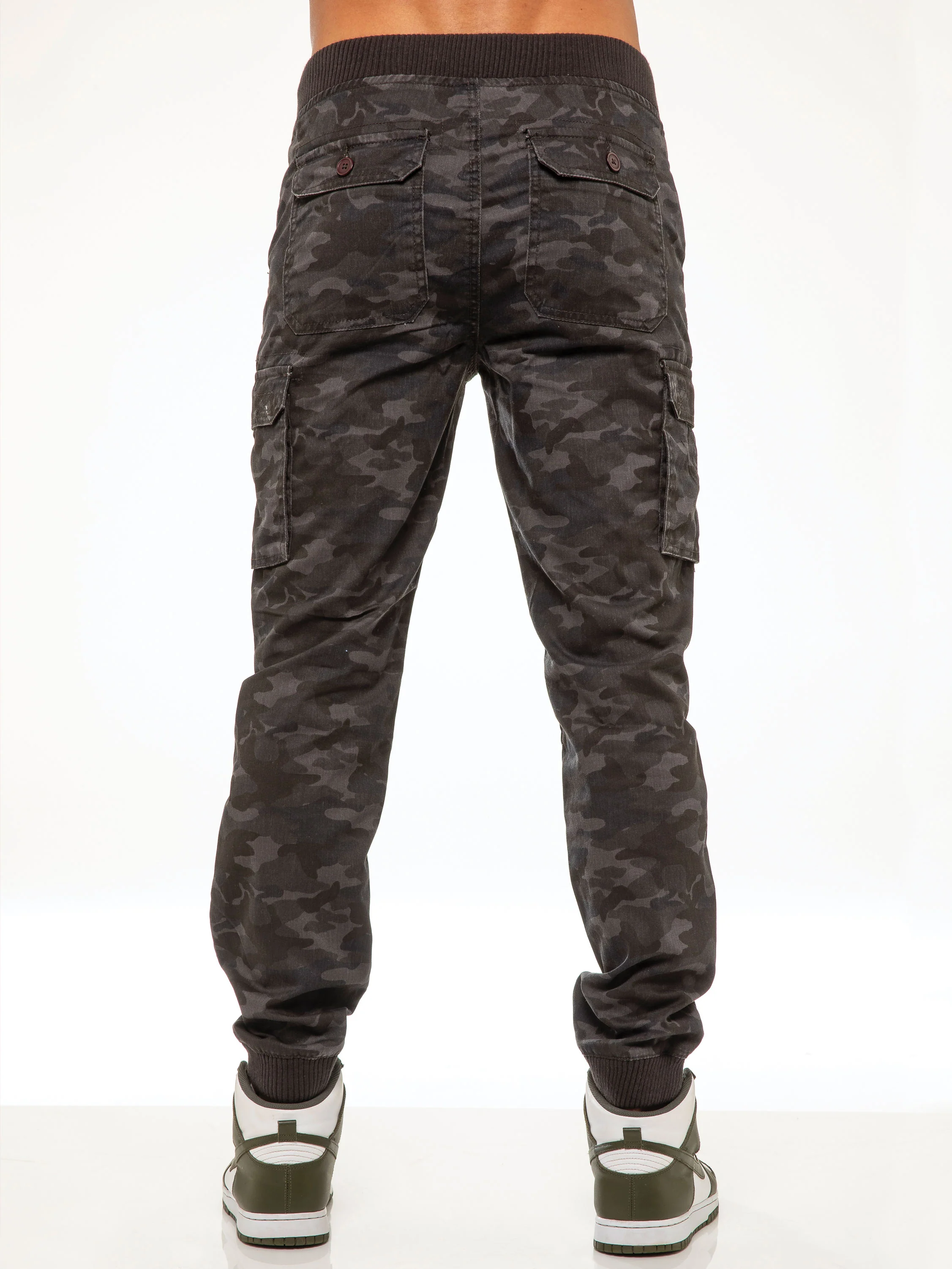 Drake Cargo Pants - Dark Khaki Camo - Image 5