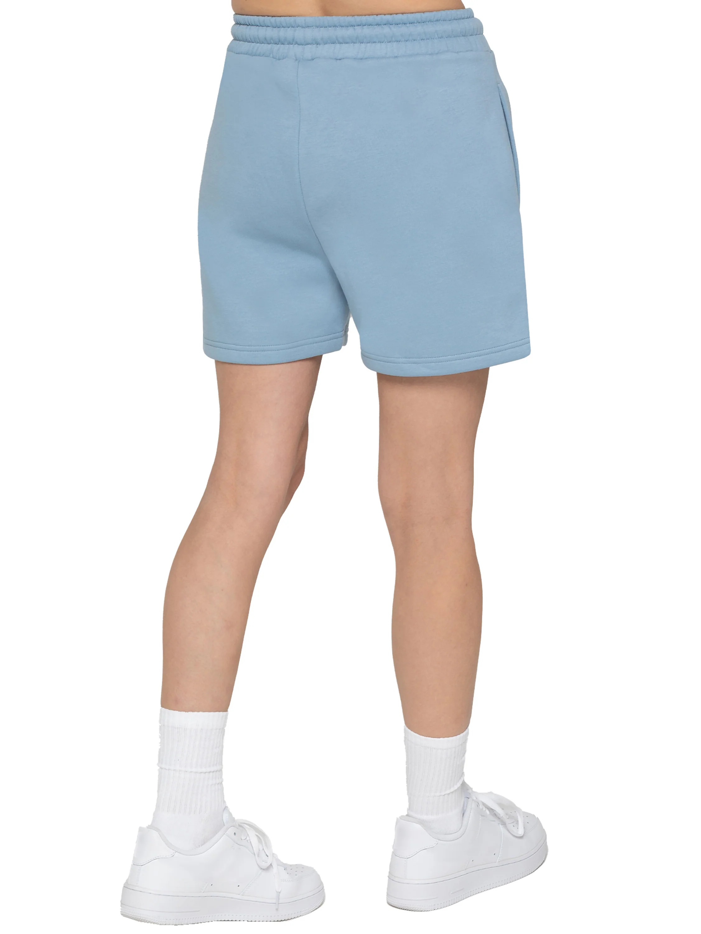 Drawstring Fleece Sweat Shorts - Blue