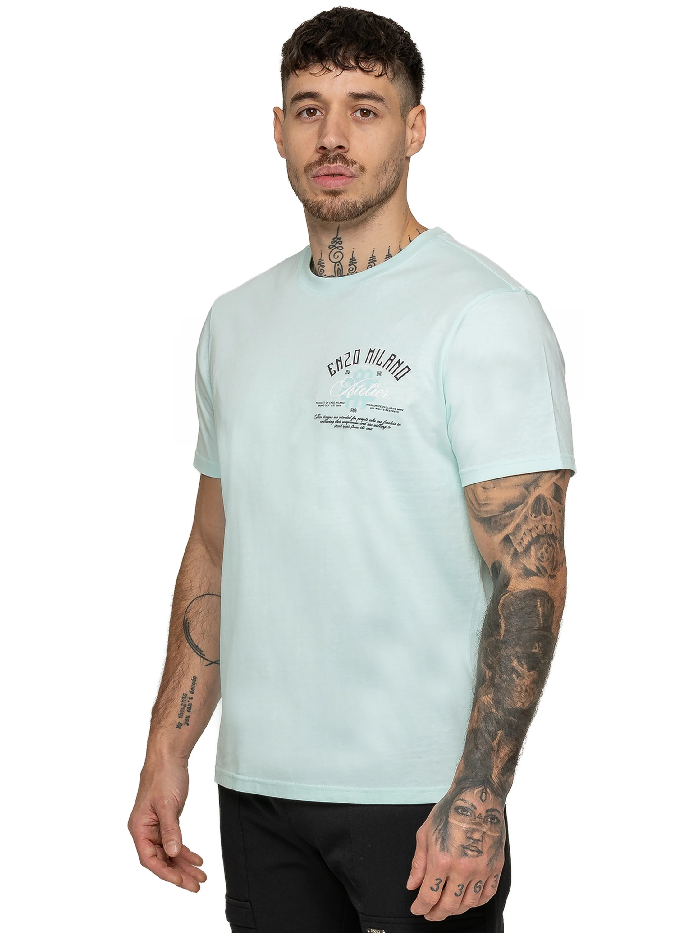 Edmondo Atelier Print T-Shirt - Light Green