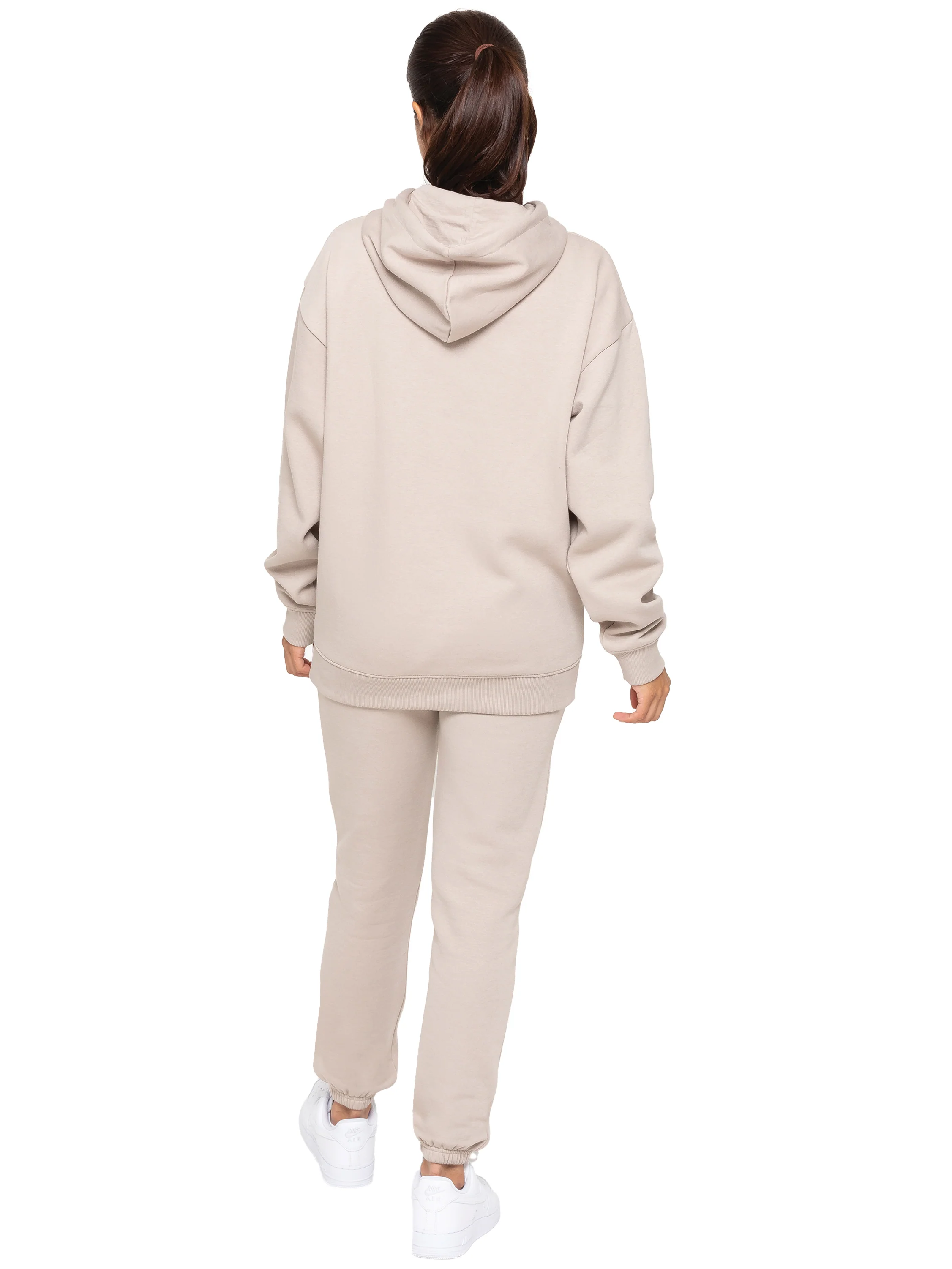 Essential Oversized Hoodie and Jogger Set - Oatmeal - Image 3