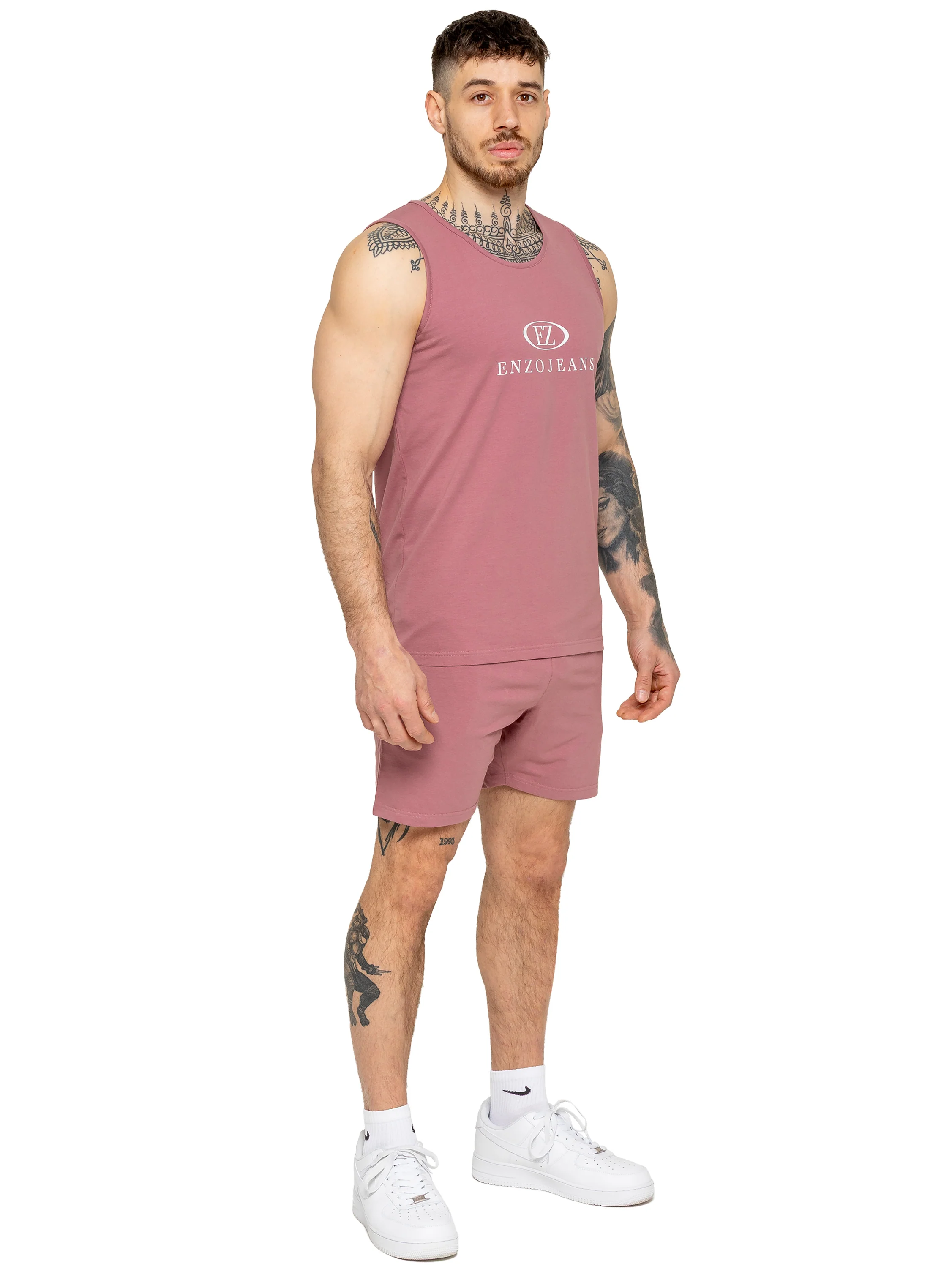 Fabian Logo Shorts - Mauve - Image 4