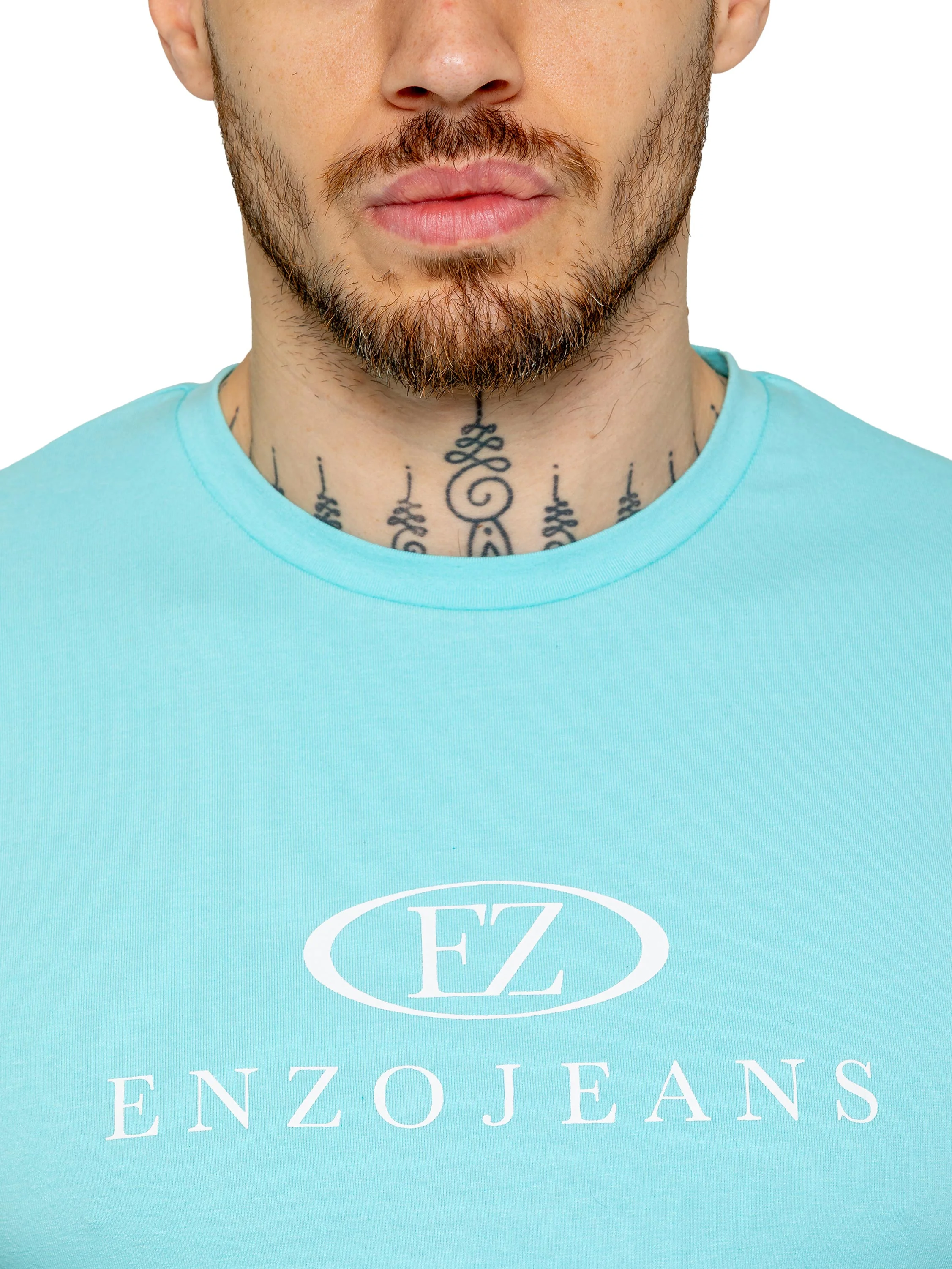 Fabio T-Shirt and Shorts Set - Aqua Blue - Image 3