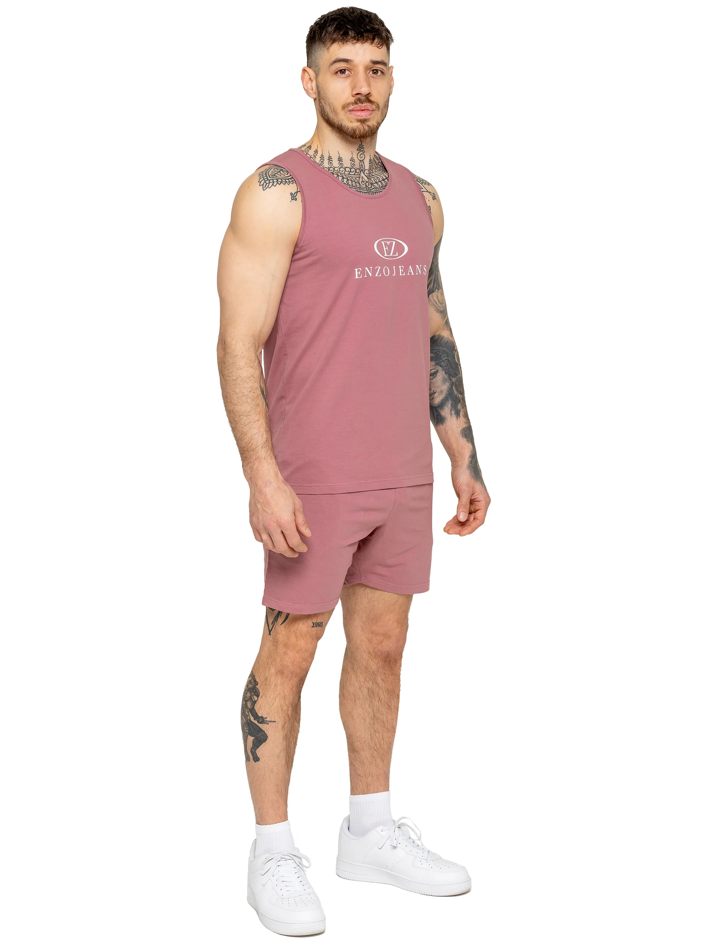 Fabrizio Logo Vest - Mauve - Image 3