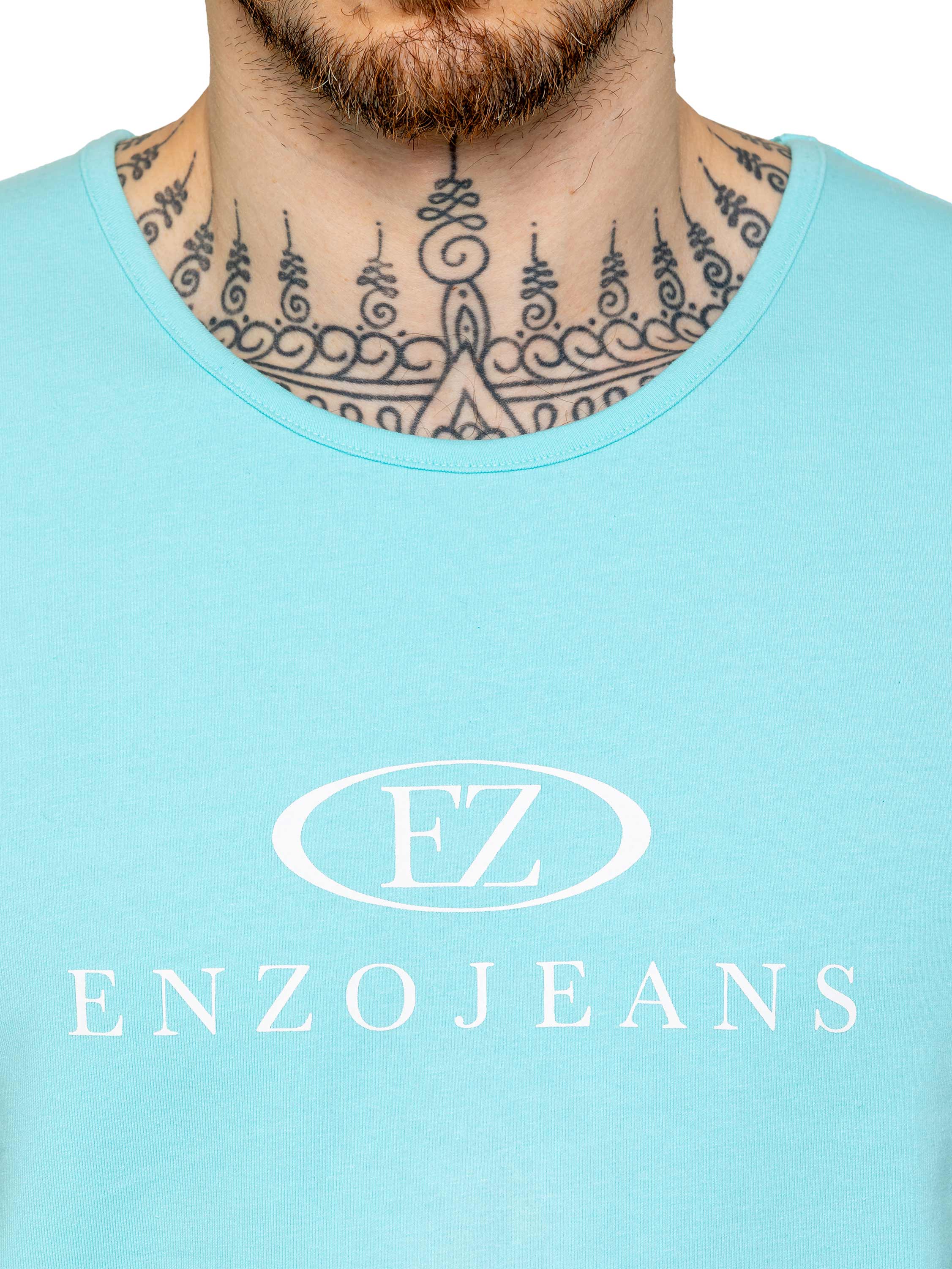 Fabrizio Vest and Shorts Set - Aqua Blue - Image 4
