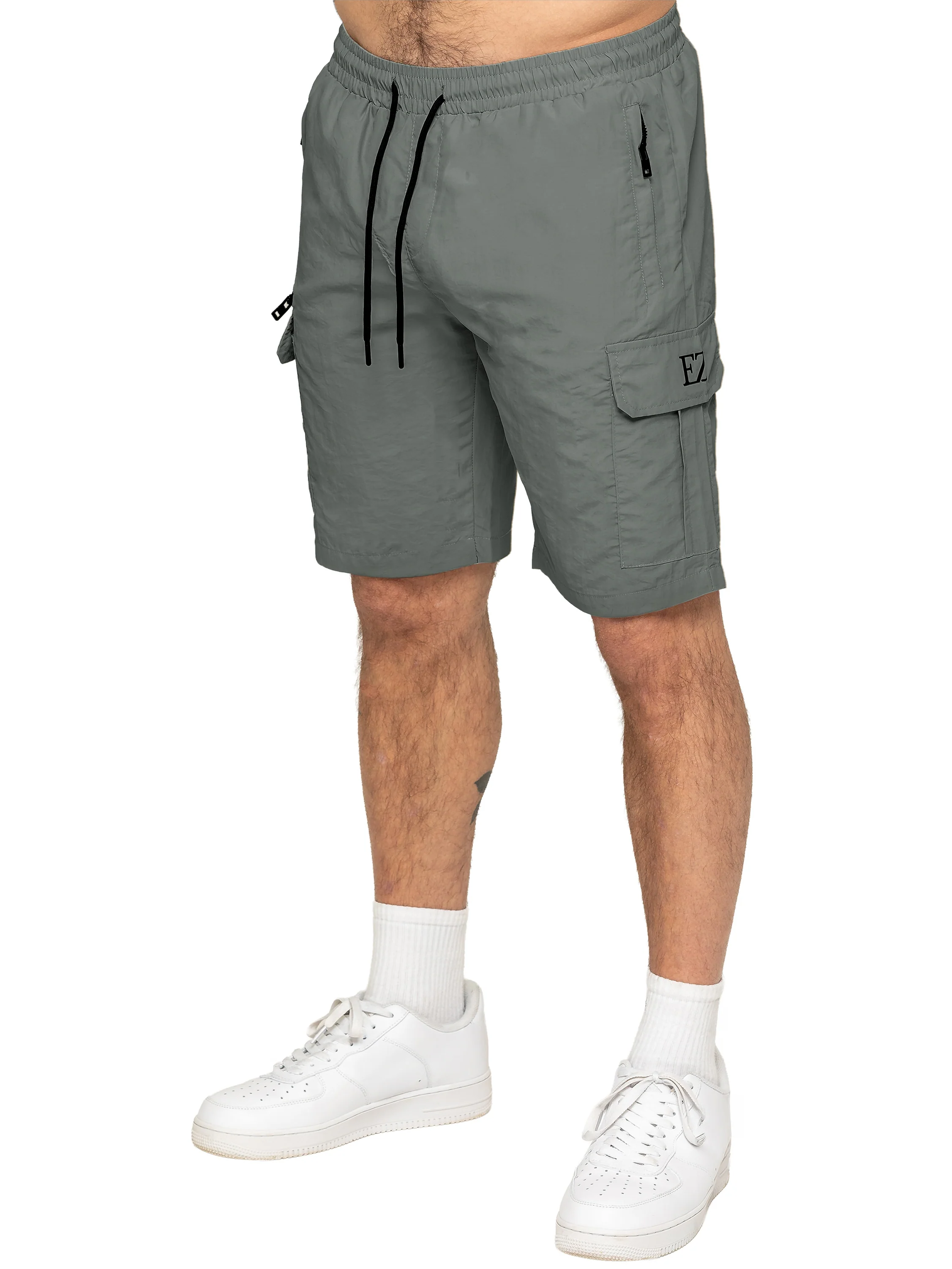 Federico Utility Tech Cargo Shorts - Grey