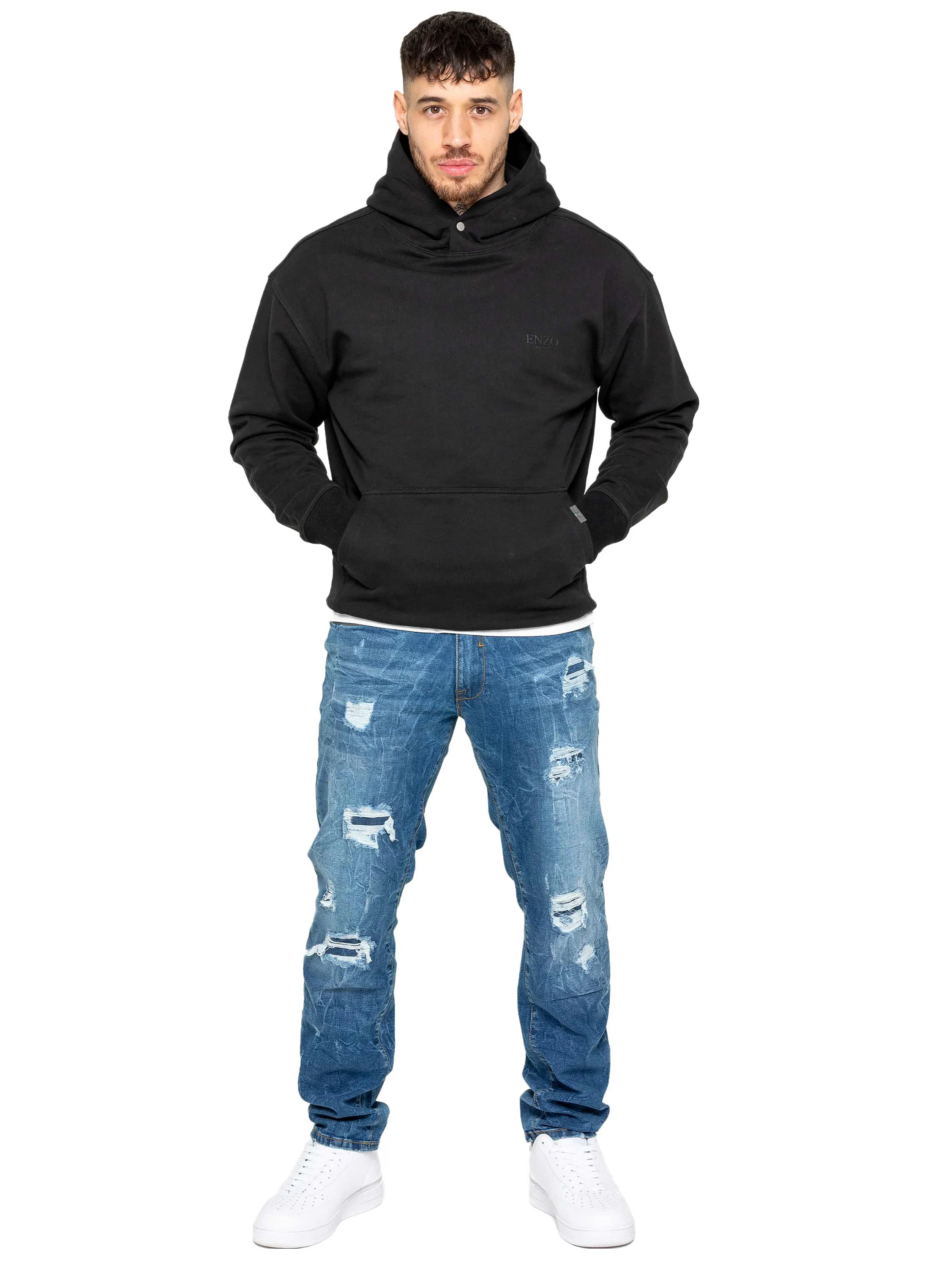 Gabriel Straight Ripped Jeans - Light Blue - Image 2